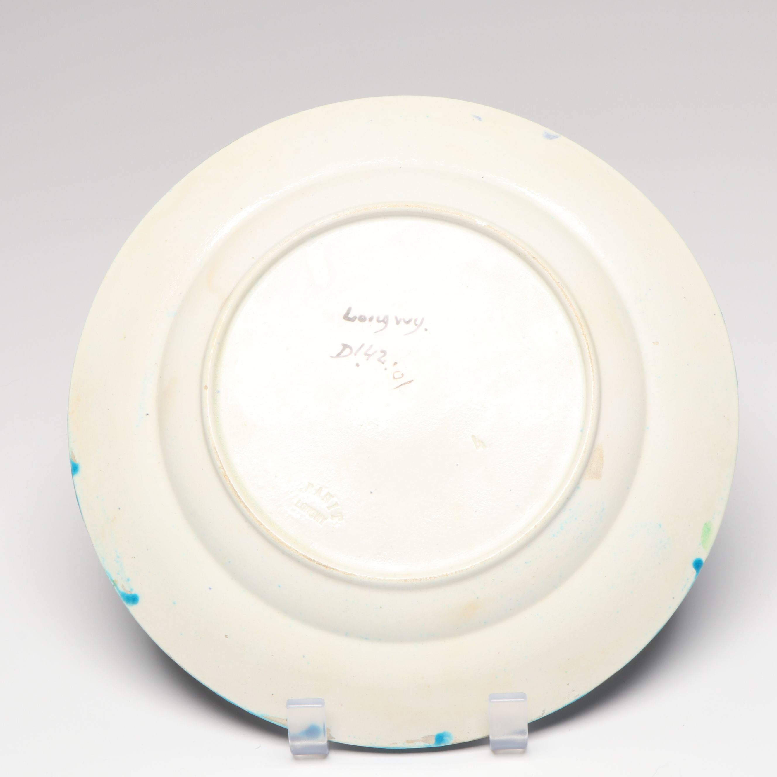 Turkish Ranit Longwy Iznik Style Floral Ceramic Plate