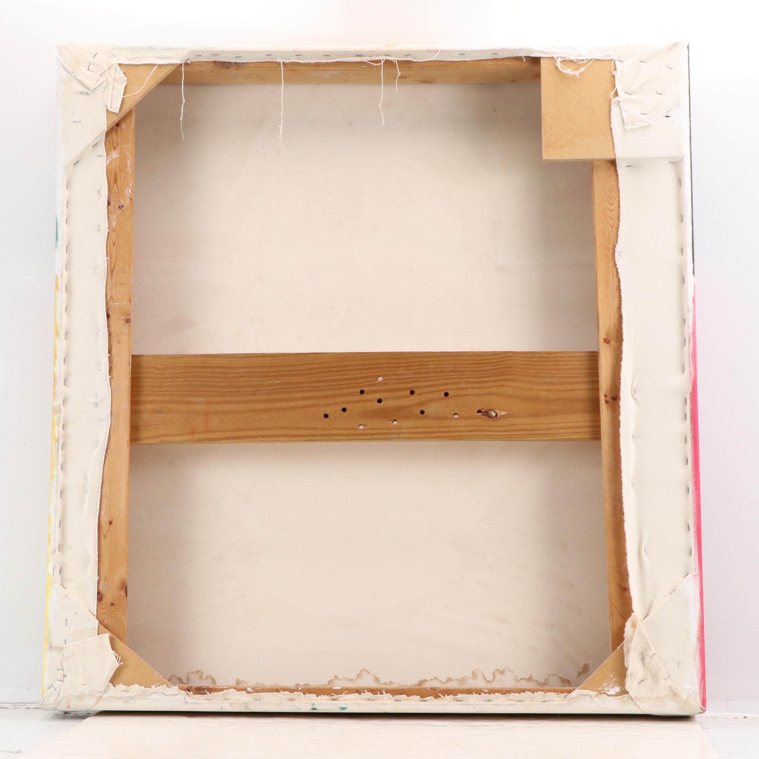 Mauri Moskowitz Stylized Portrait Oil Painting, 21st Century