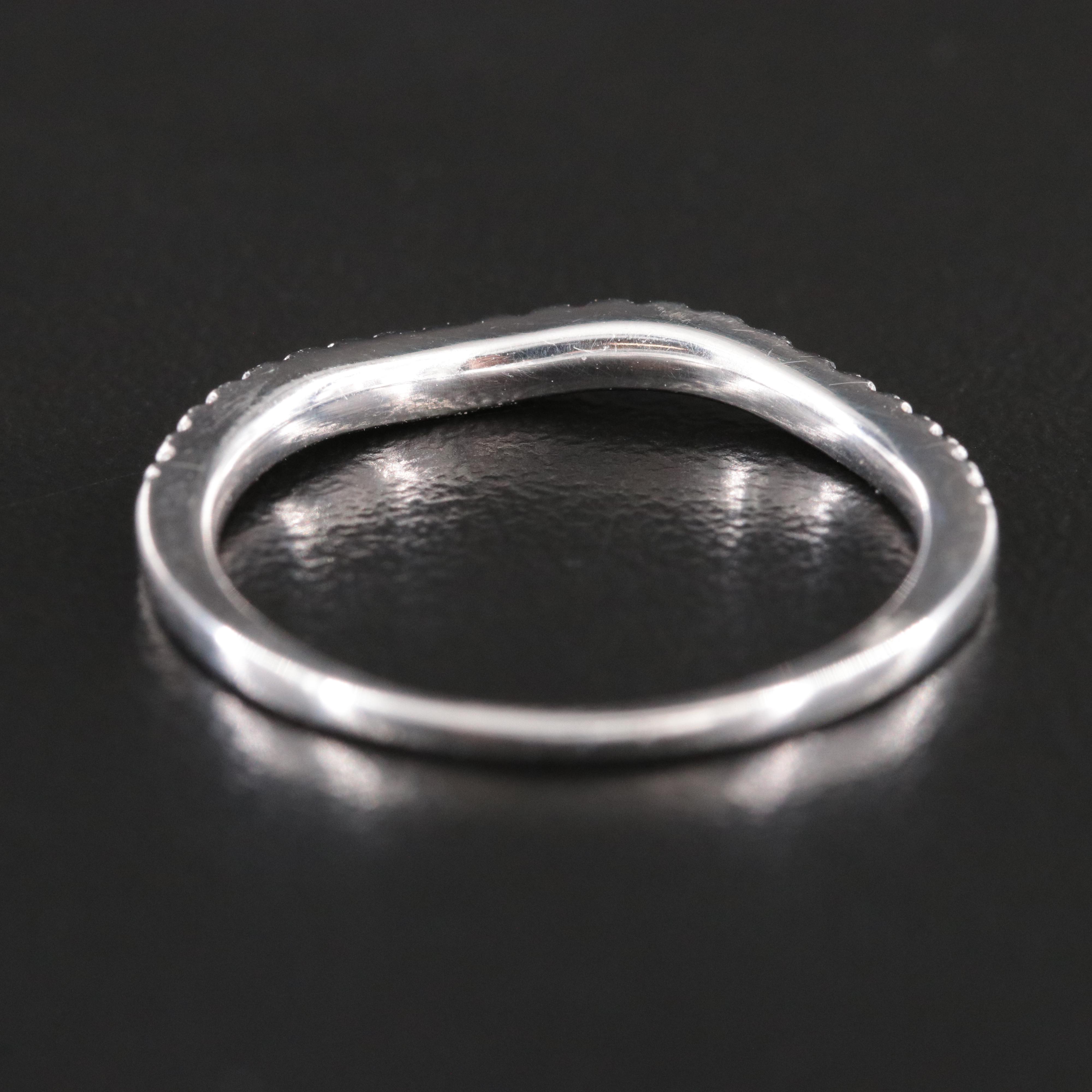 14K 0.15 CTW Diamond Contoured Band