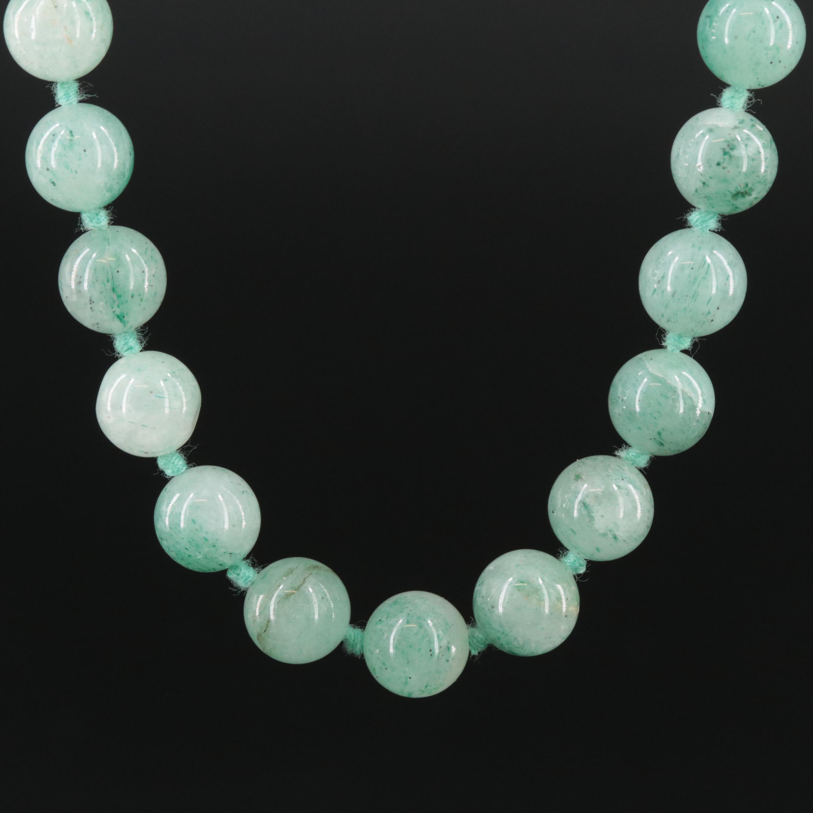 Adventurine Quartz Endless Necklace
