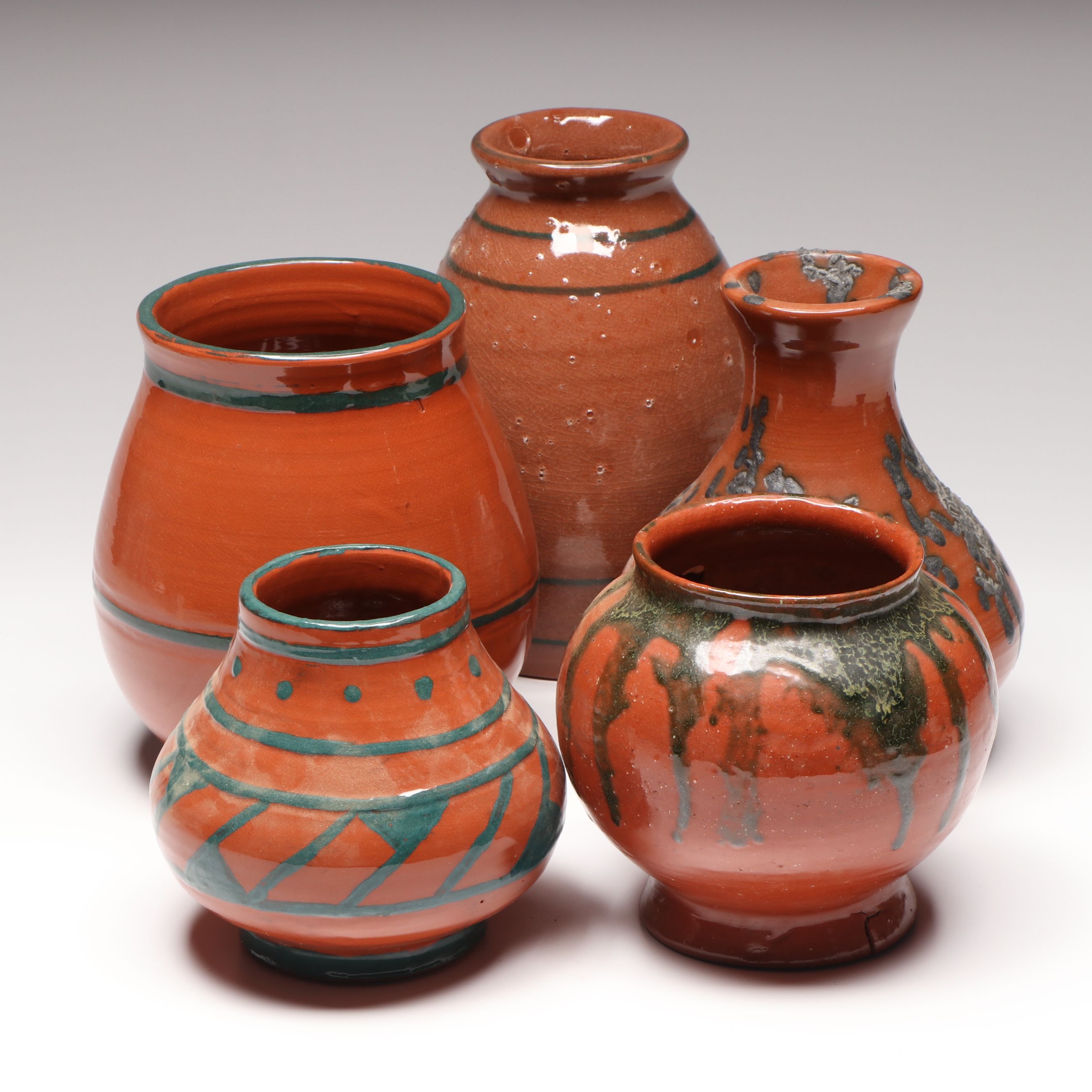 William Lutz Handmade Terracotta Vases