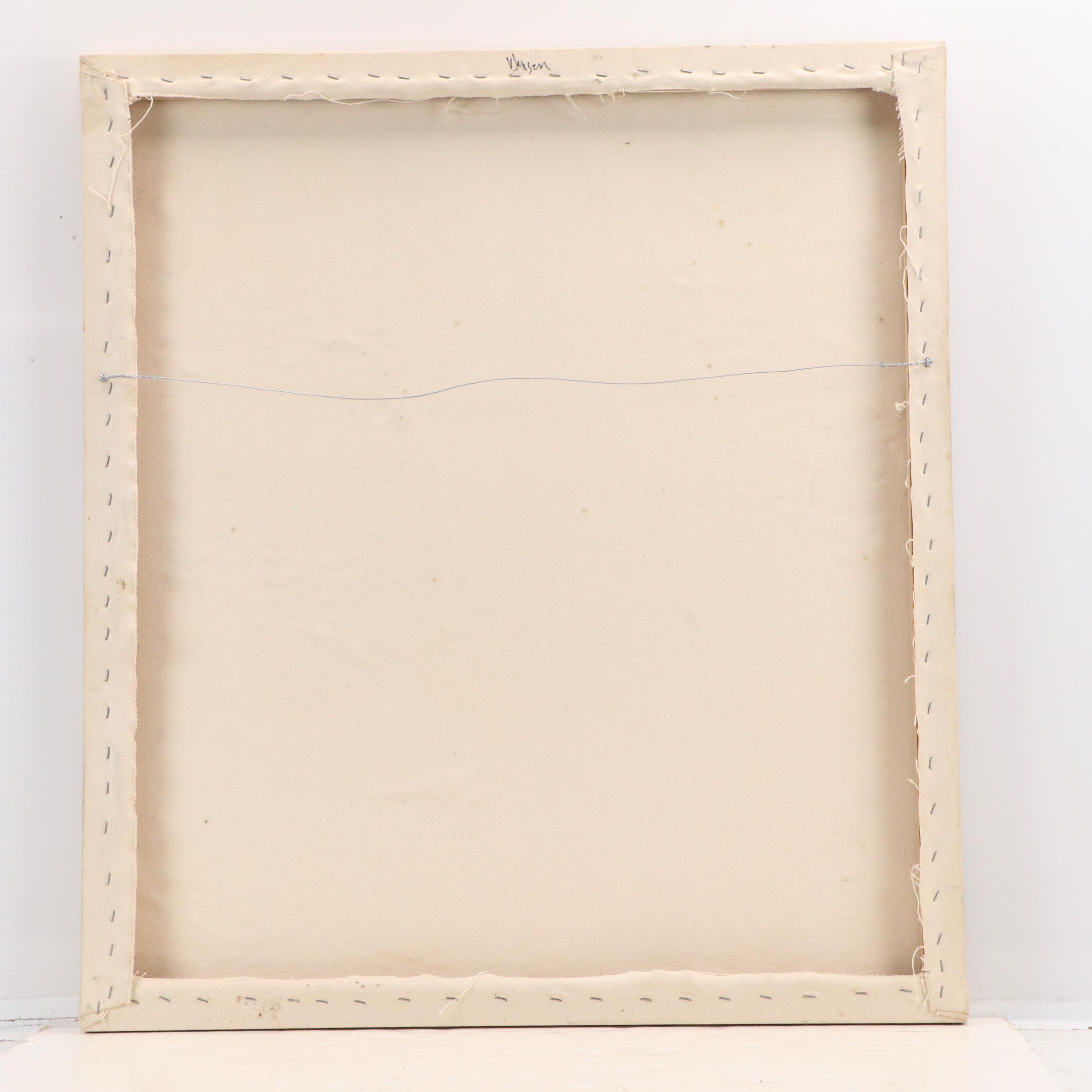 Victoria Jensen Encaustic, Oil, and Sand Painting of Malnourished Child