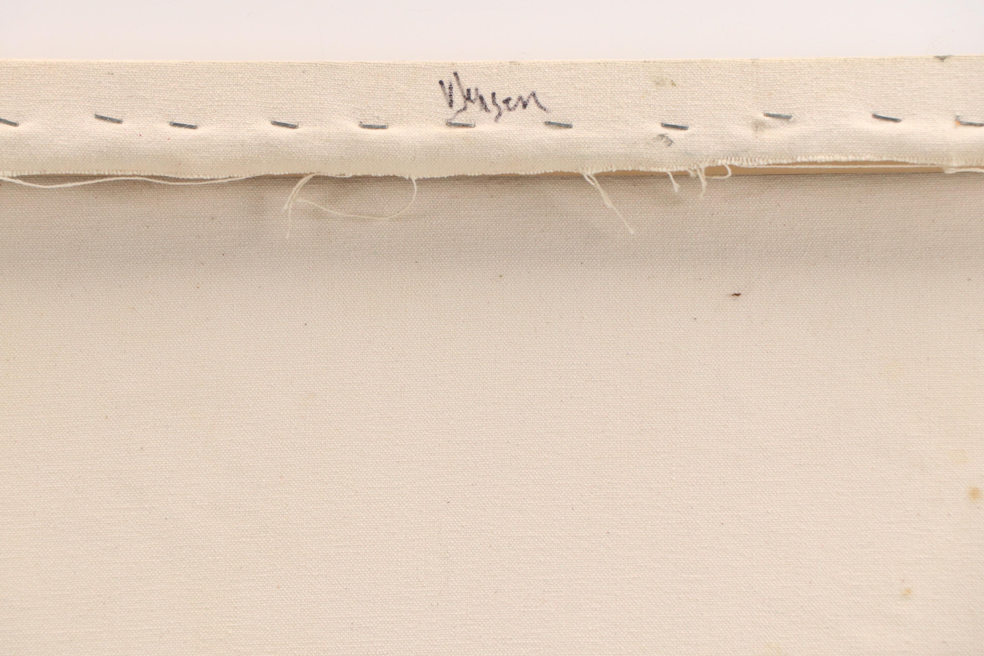 Victoria Jensen Encaustic, Oil, and Sand Painting of Malnourished Child