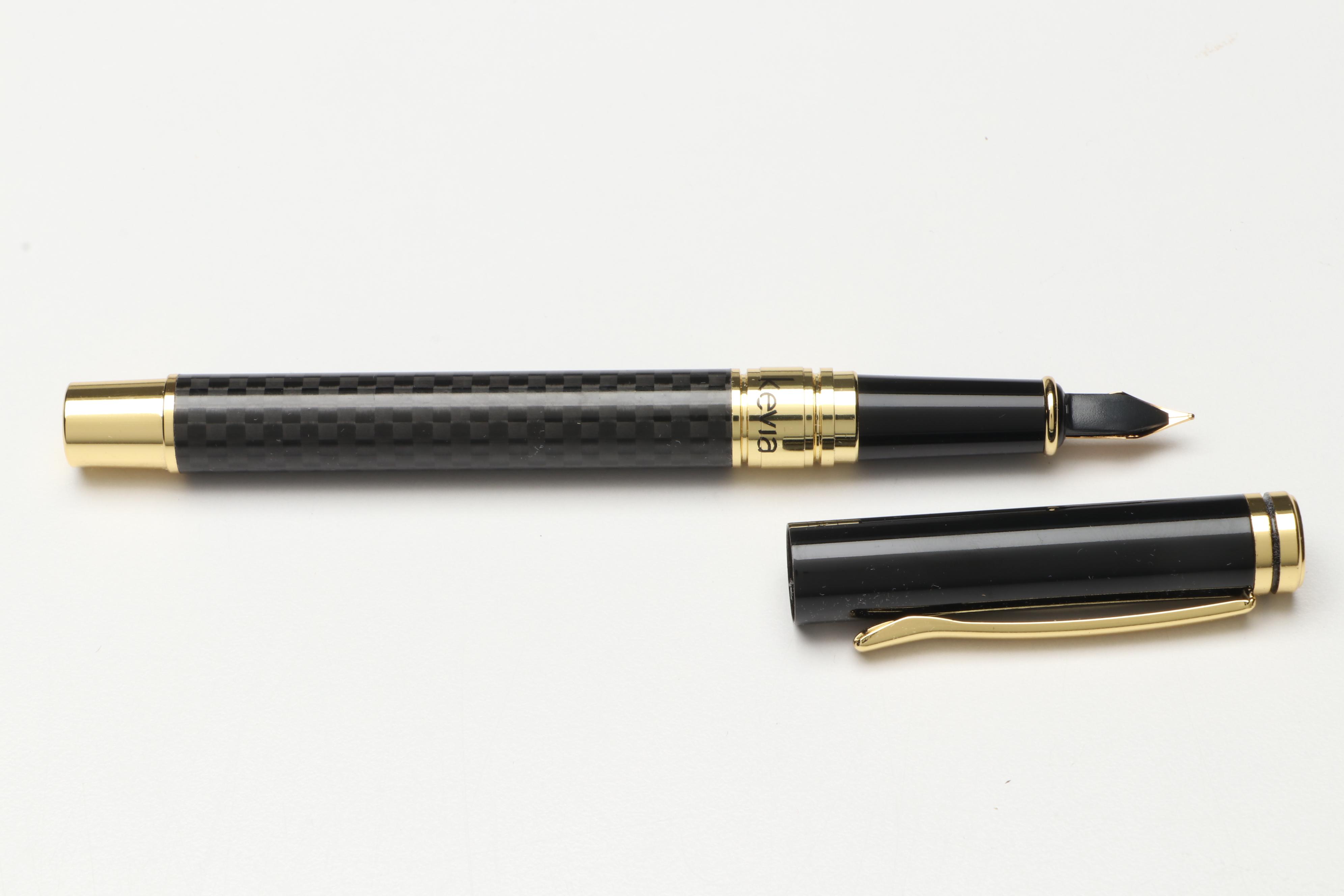 Kevia "Tagebuch" Fountain Pen with Mother-of-Pearl, Brass and Copper Boxes