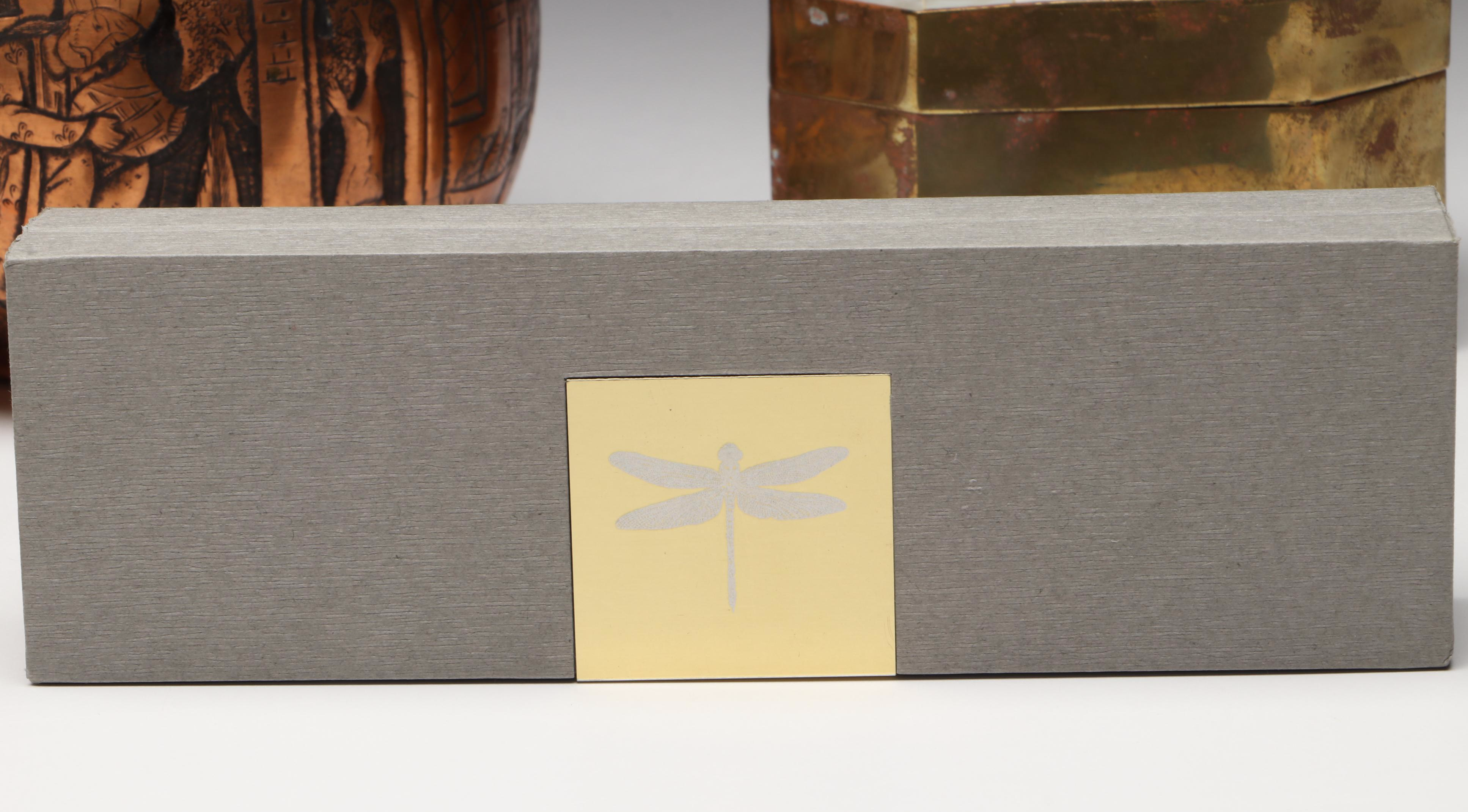 Kevia "Tagebuch" Fountain Pen with Mother-of-Pearl, Brass and Copper Boxes