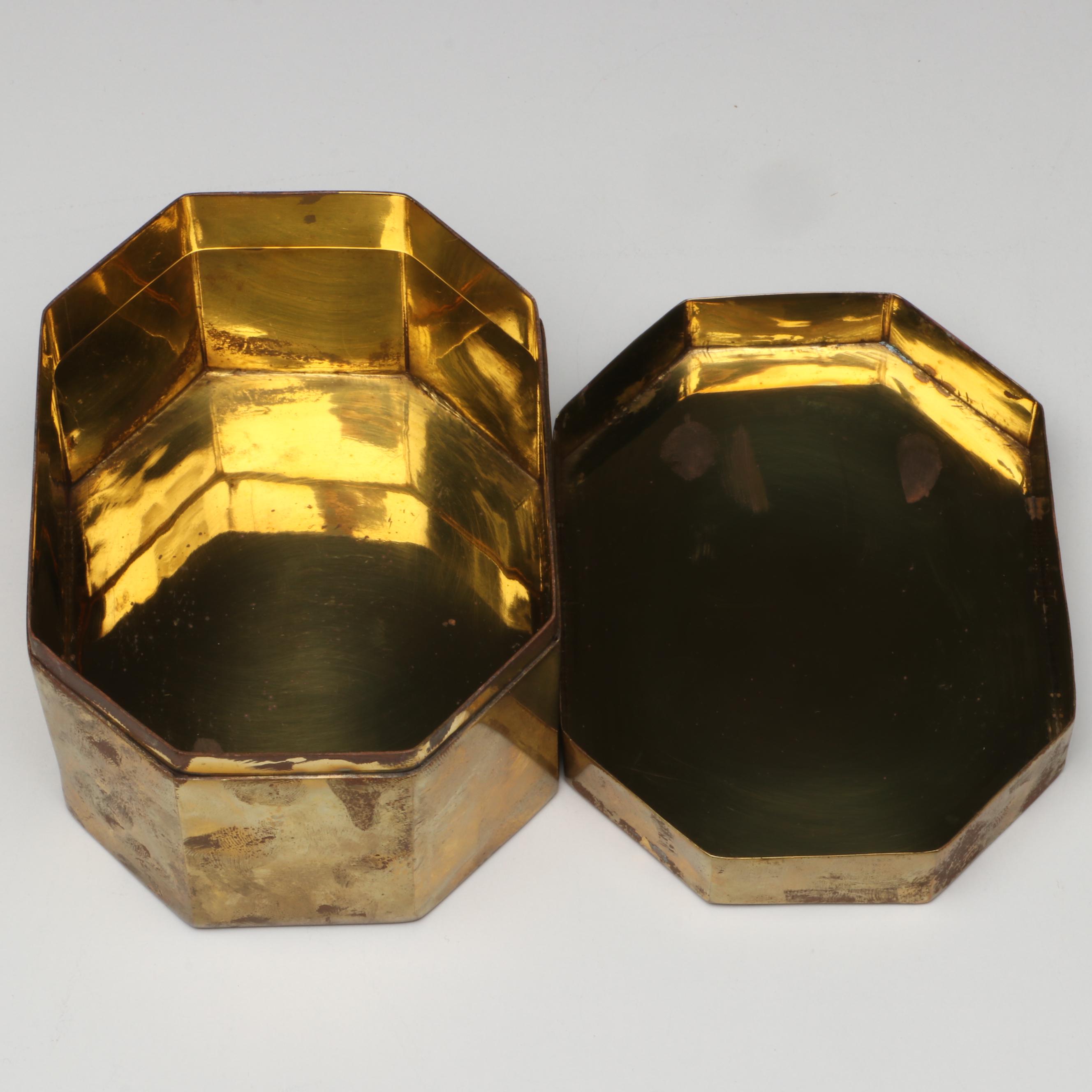 Kevia "Tagebuch" Fountain Pen with Mother-of-Pearl, Brass and Copper Boxes