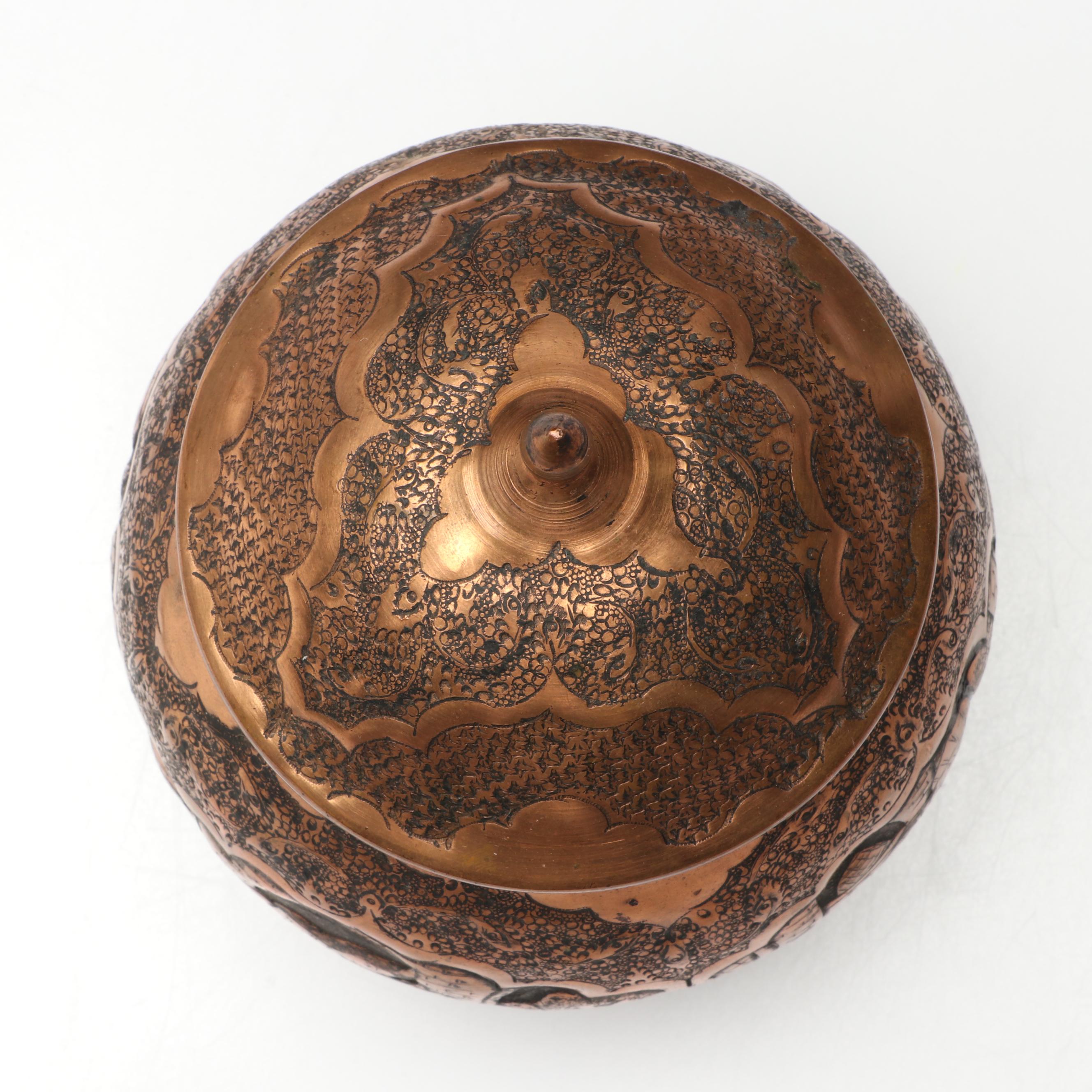 Kevia "Tagebuch" Fountain Pen with Mother-of-Pearl, Brass and Copper Boxes