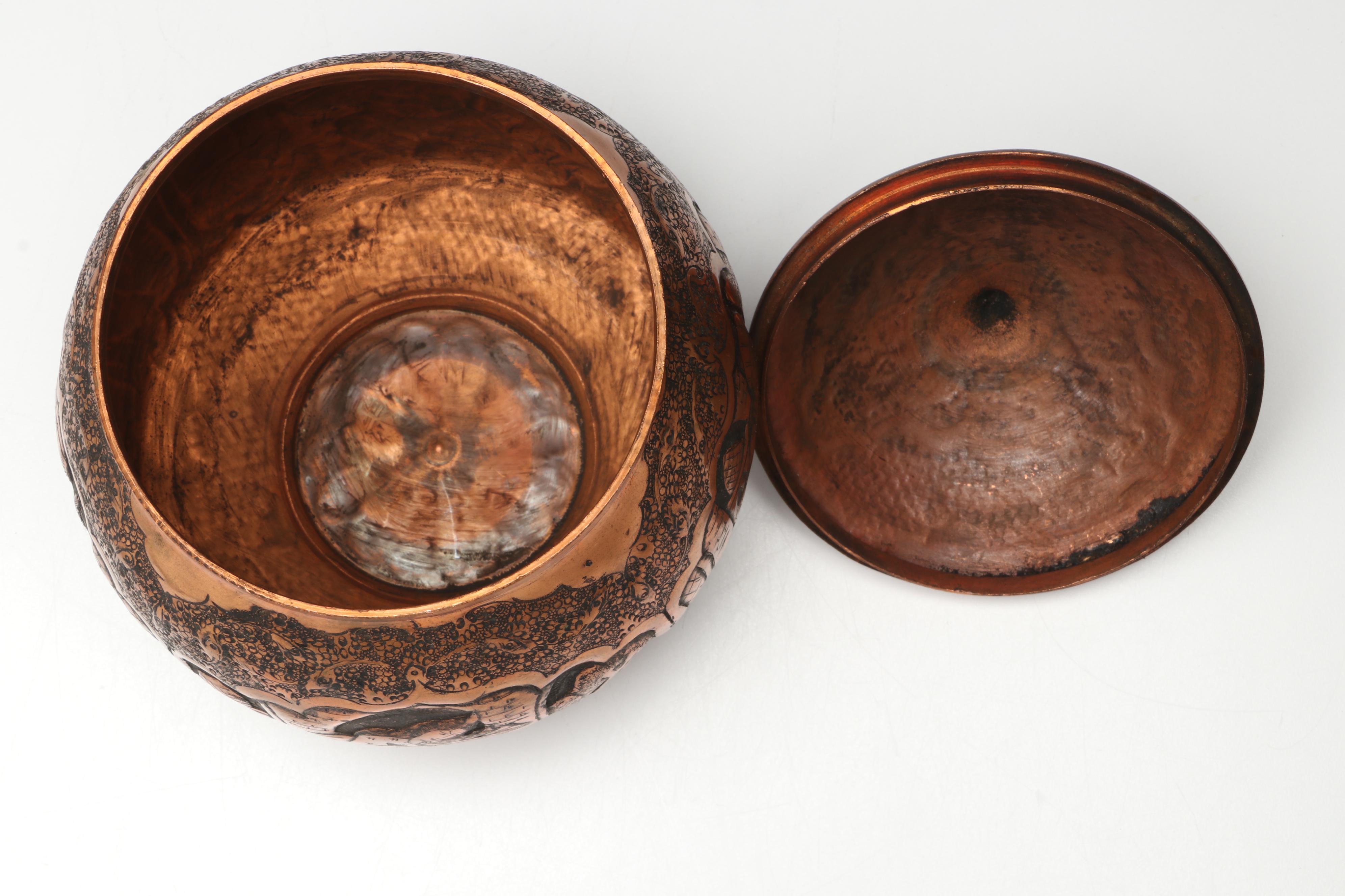 Kevia "Tagebuch" Fountain Pen with Mother-of-Pearl, Brass and Copper Boxes