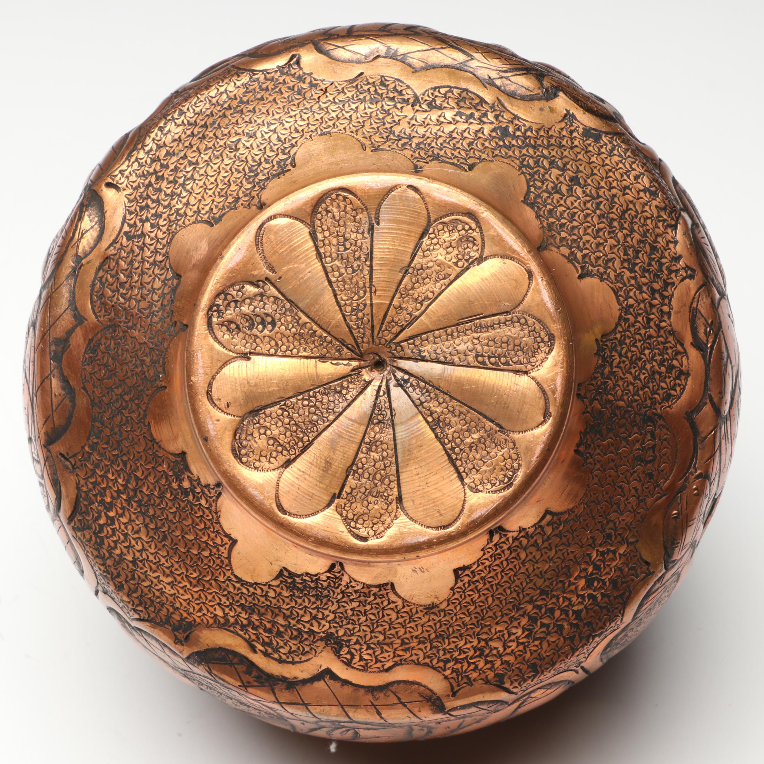 Kevia "Tagebuch" Fountain Pen with Mother-of-Pearl, Brass and Copper Boxes