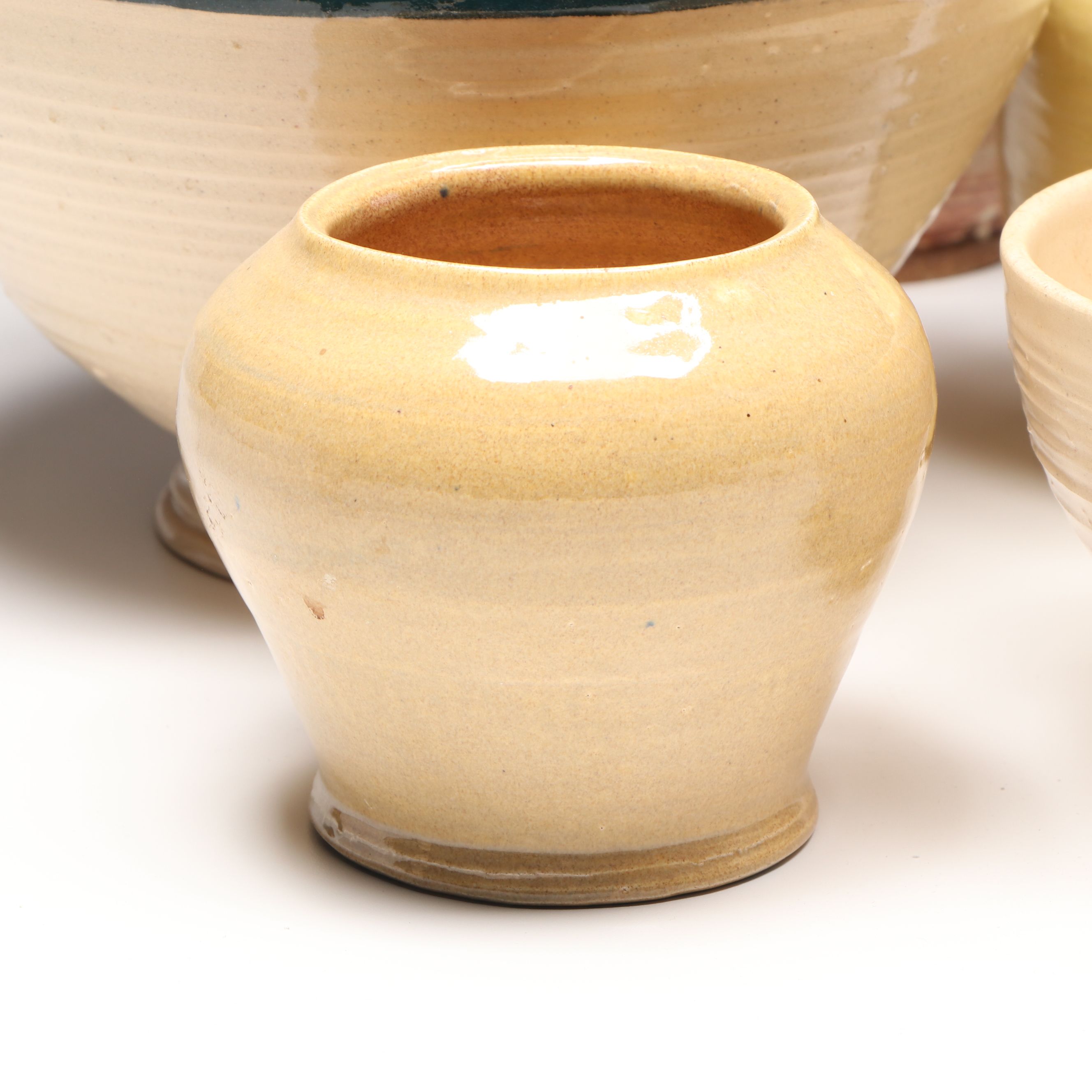 Lutz Art Pottery Stoneware Vases and Bowls