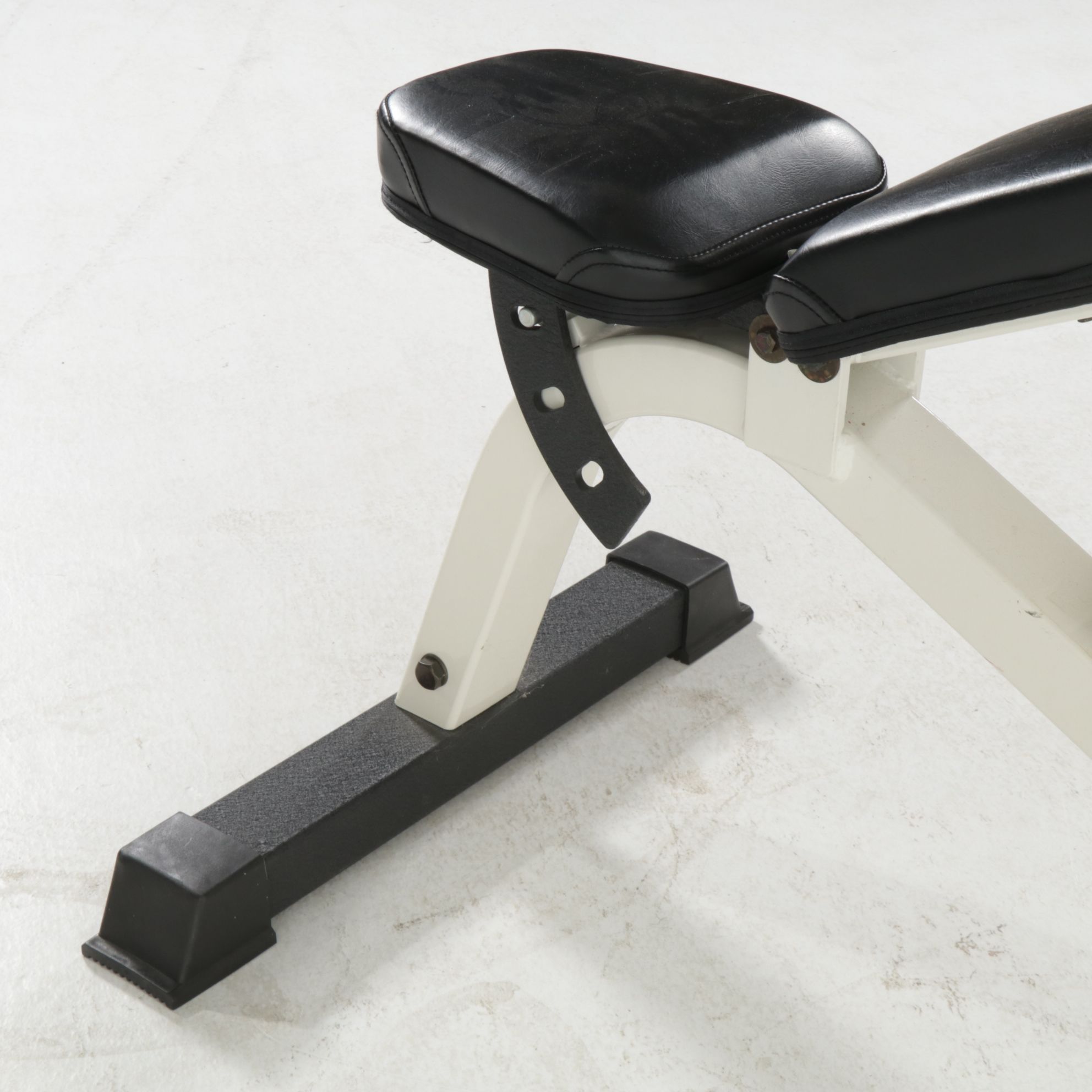 York Adjustable Weight Bench with Dumbbells and Mats
