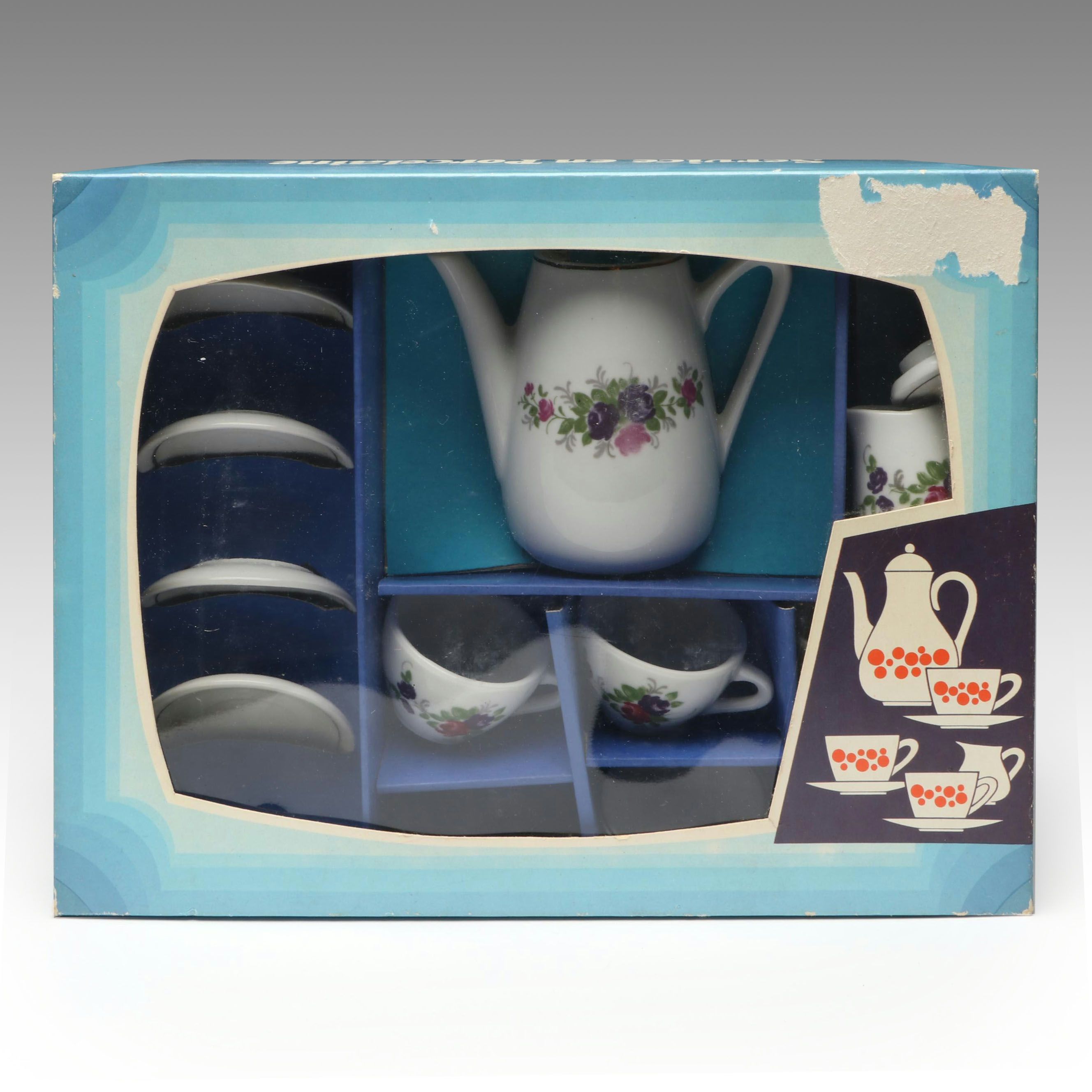 East German Porzellan Kinderservice Porcelain Toy Tea Set