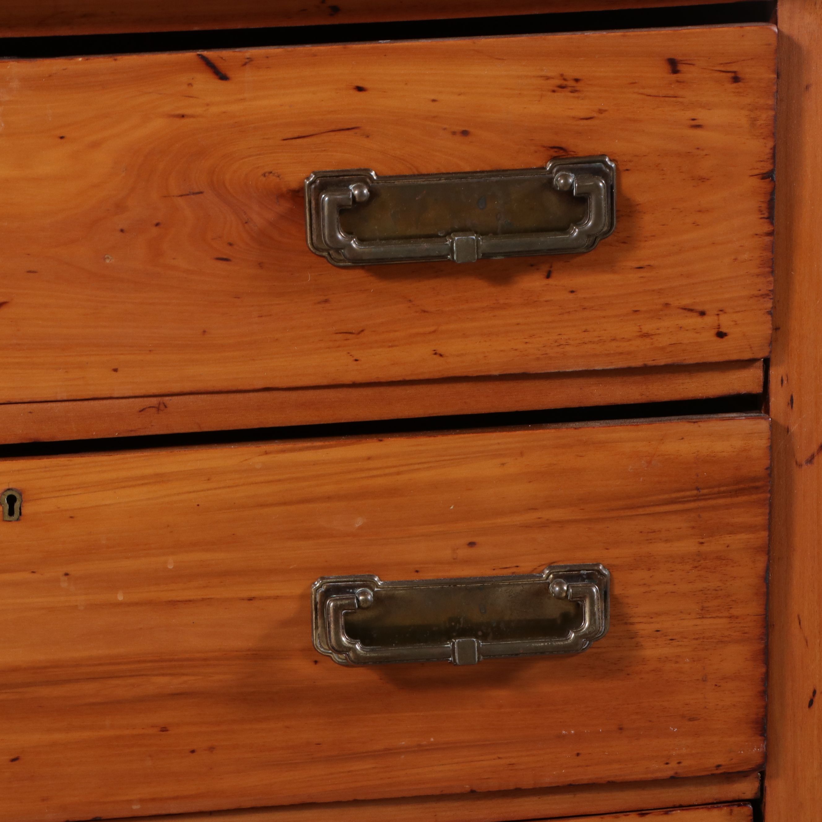 Victorian Eastlake Satinwood Tri-Fold Mirror Dresser, Late 19th/Early 20th C.