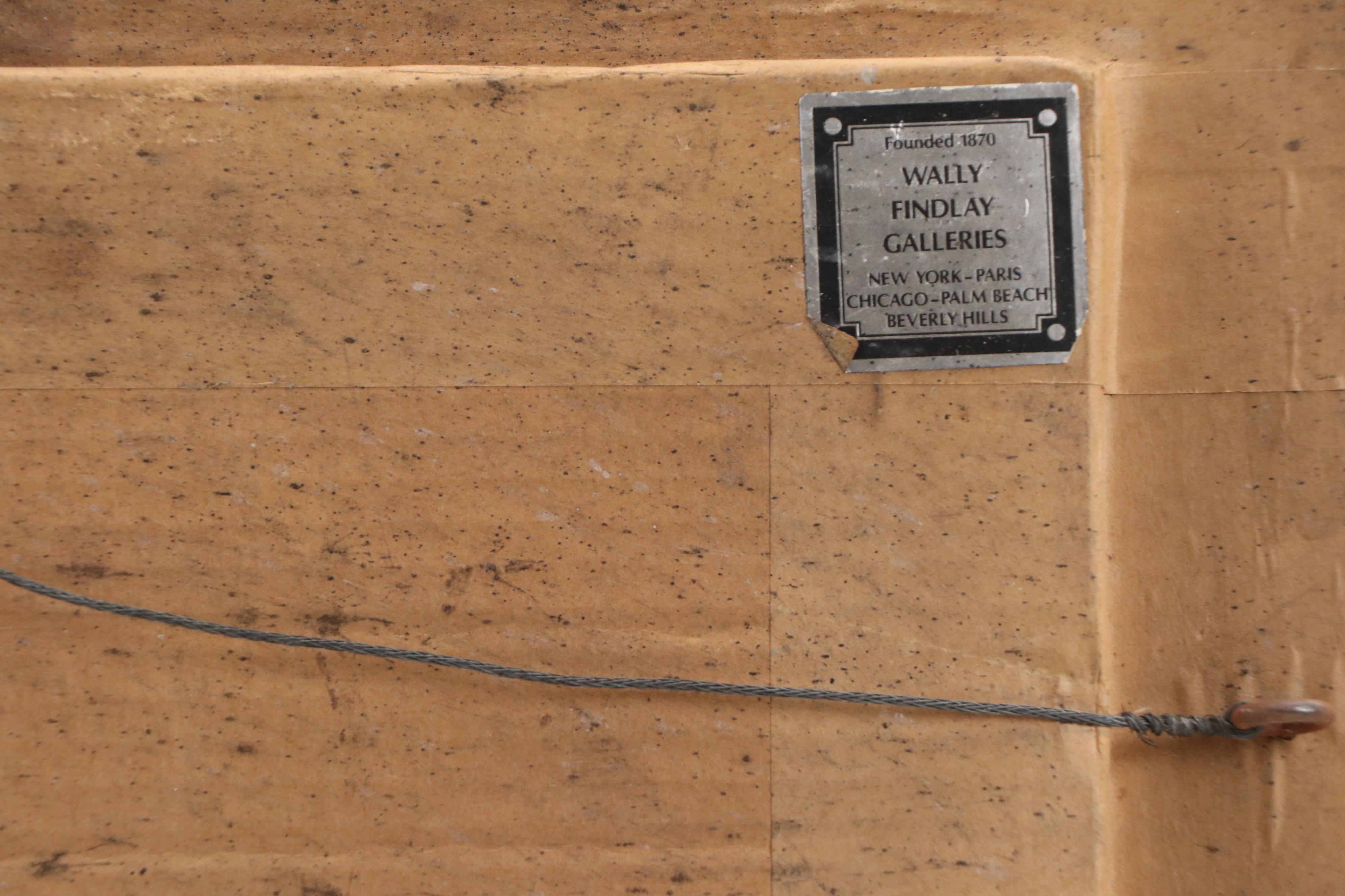 Jean-Pierre Dubord French Beach Scene Oil Painting, Circa 1980