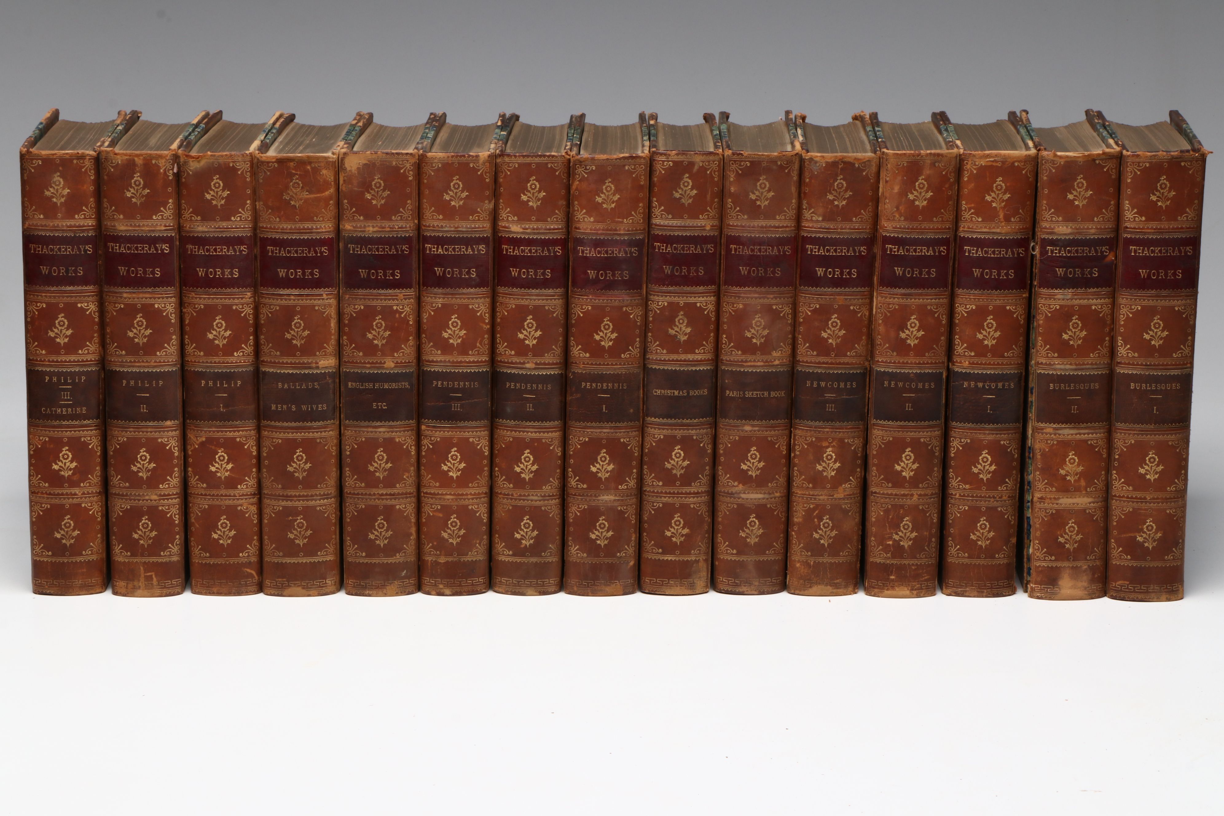 Édition de Luxe "The Works of William Makepeace Thackeray" Thirty-Volume Set