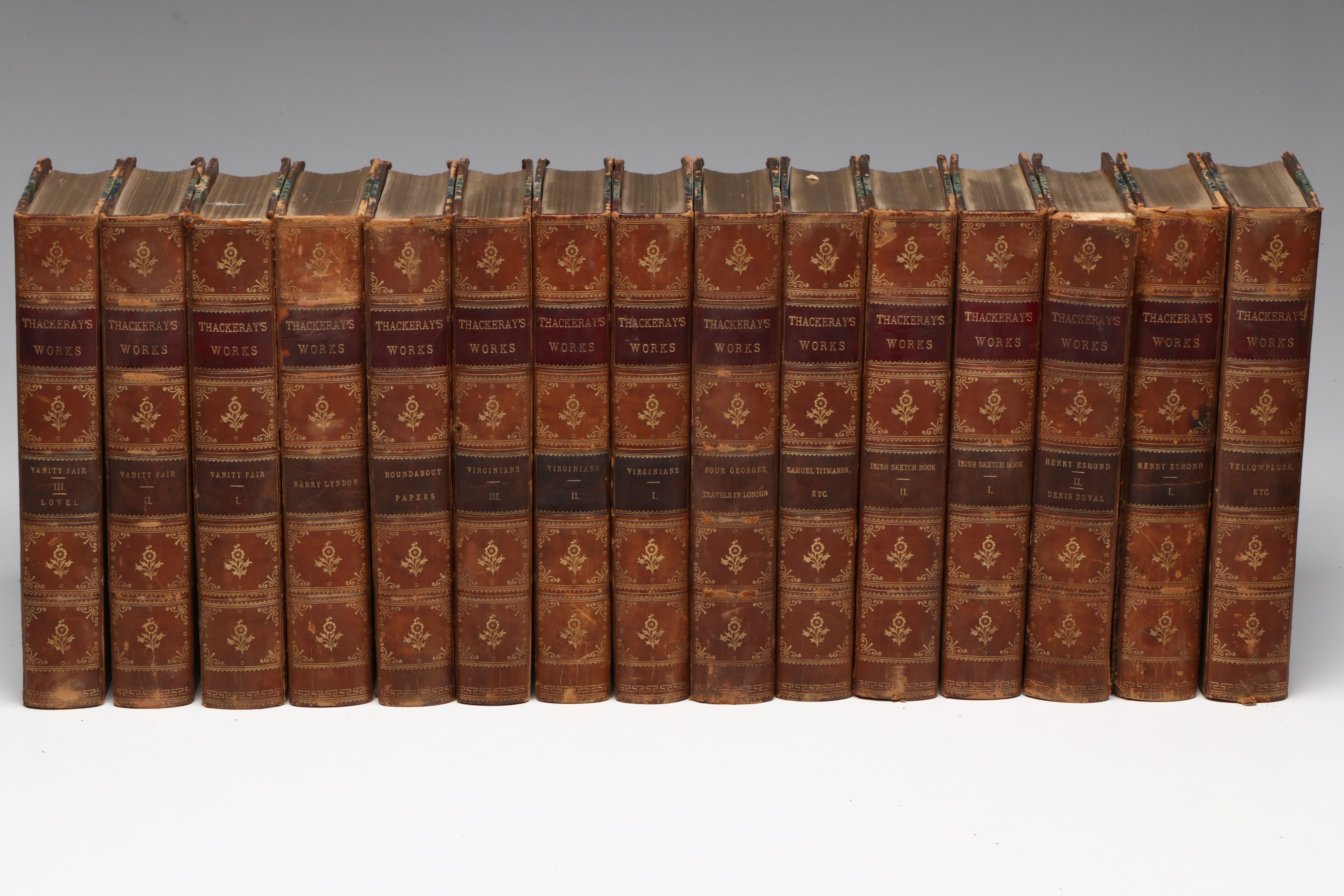 Édition de Luxe "The Works of William Makepeace Thackeray" Thirty-Volume Set