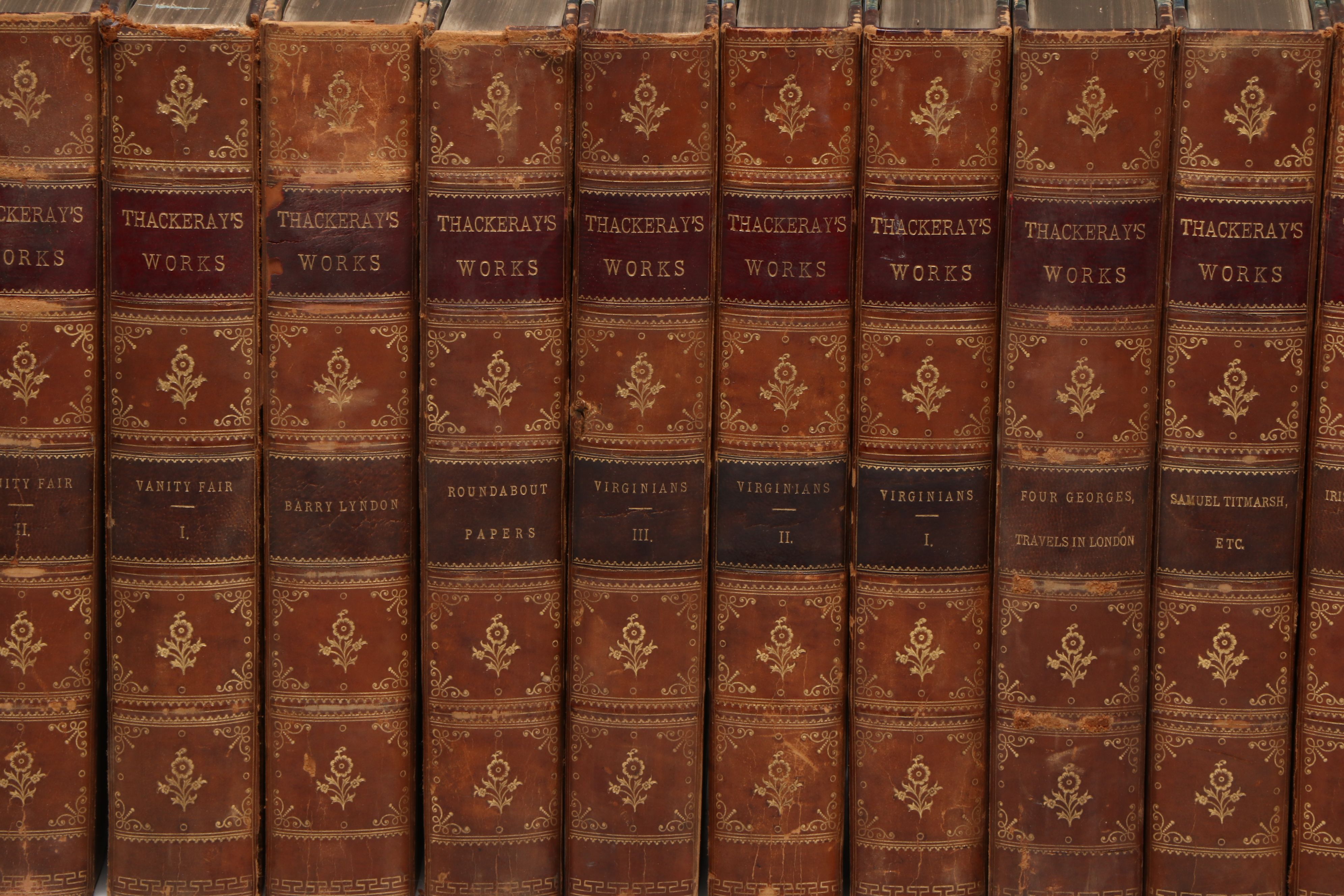 Édition de Luxe "The Works of William Makepeace Thackeray" Thirty-Volume Set