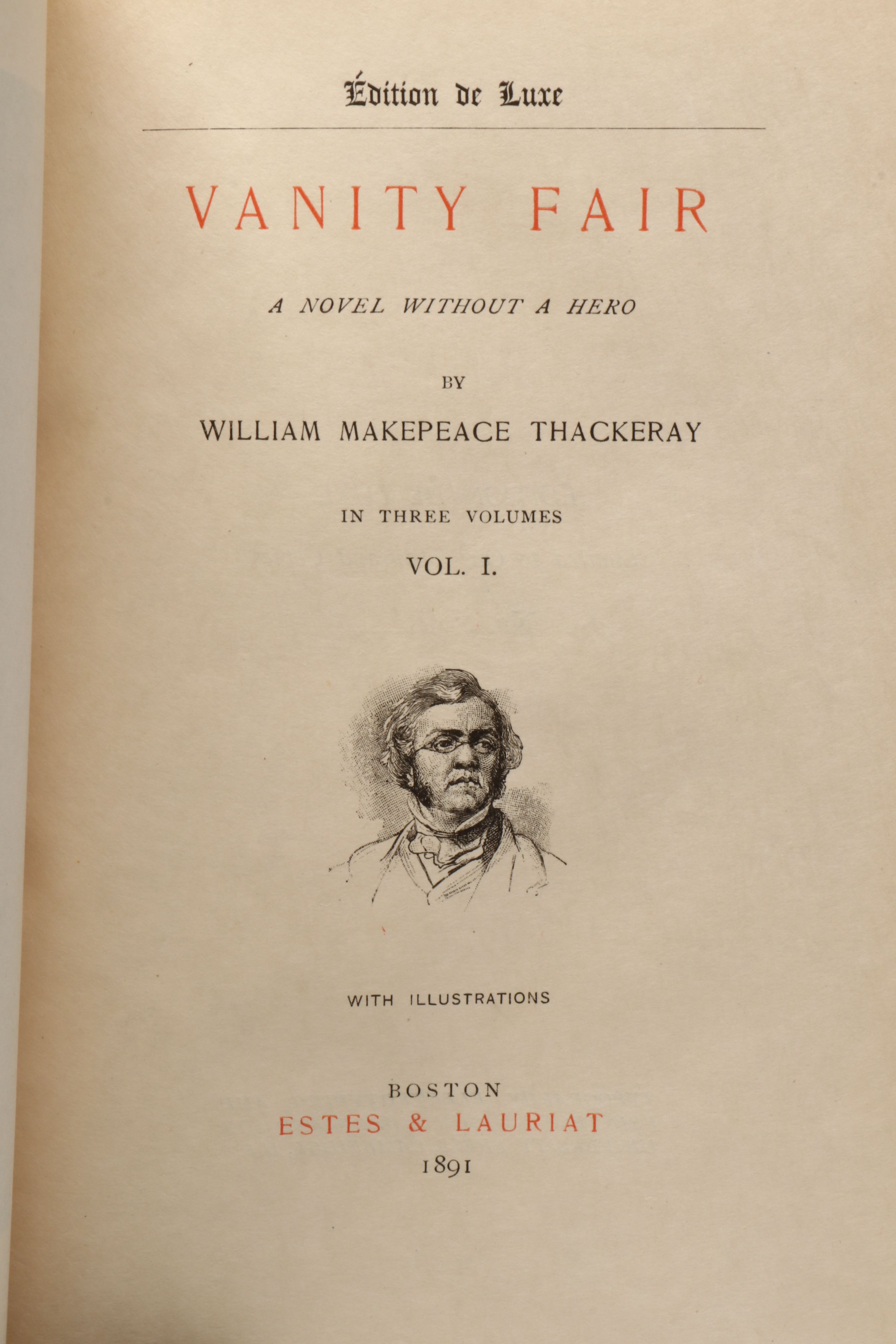 Édition de Luxe "The Works of William Makepeace Thackeray" Thirty-Volume Set