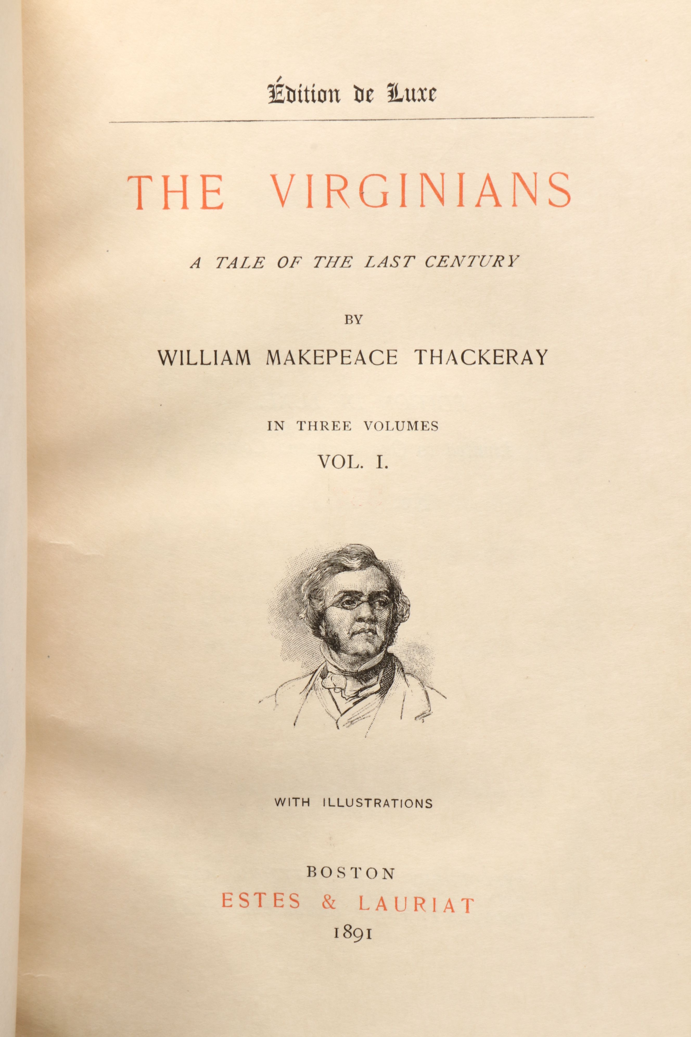 Édition de Luxe "The Works of William Makepeace Thackeray" Thirty-Volume Set