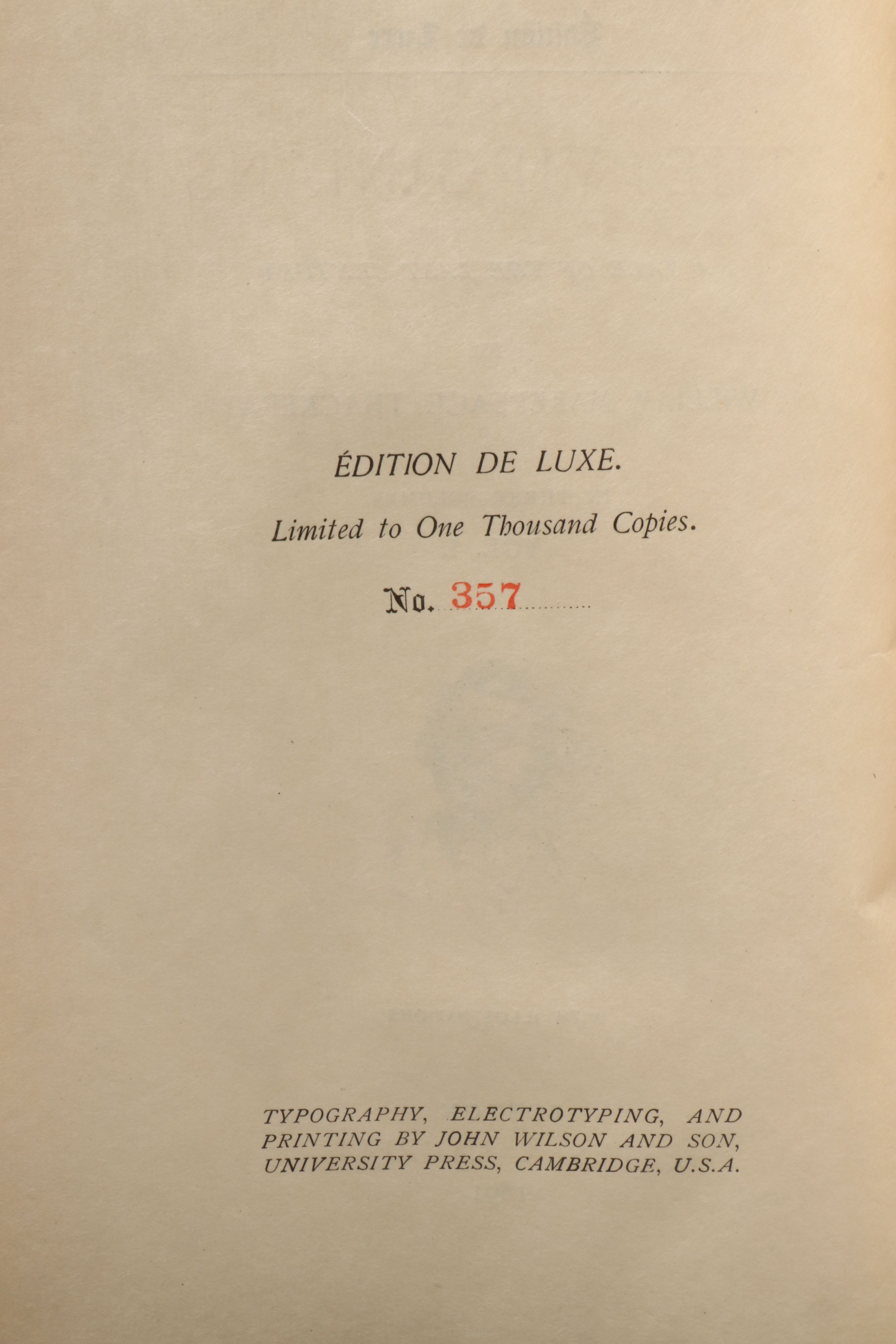 Édition de Luxe "The Works of William Makepeace Thackeray" Thirty-Volume Set