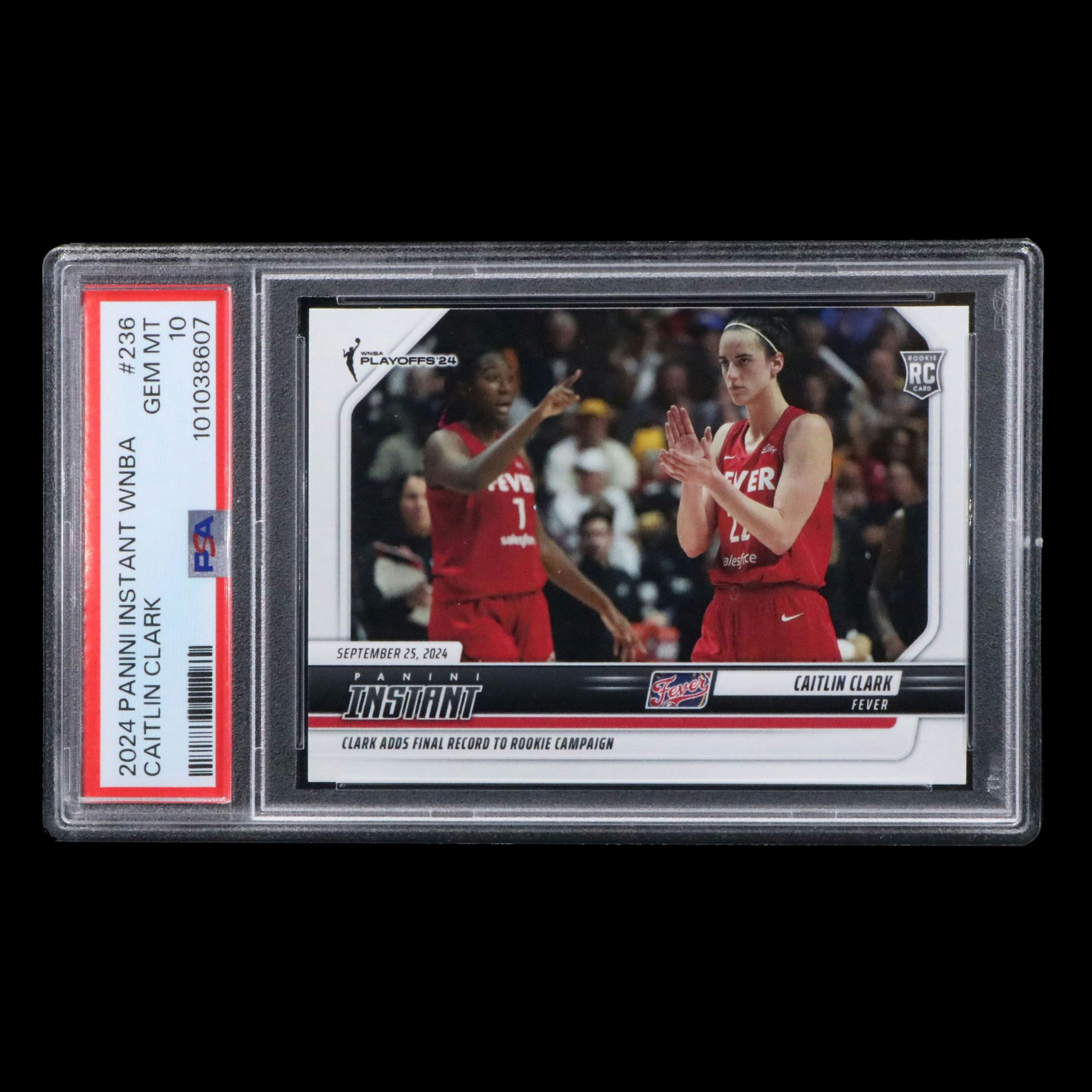 2024 Panini Instant Caitlin Clark Rookie Basketball Card Graded PSA 10