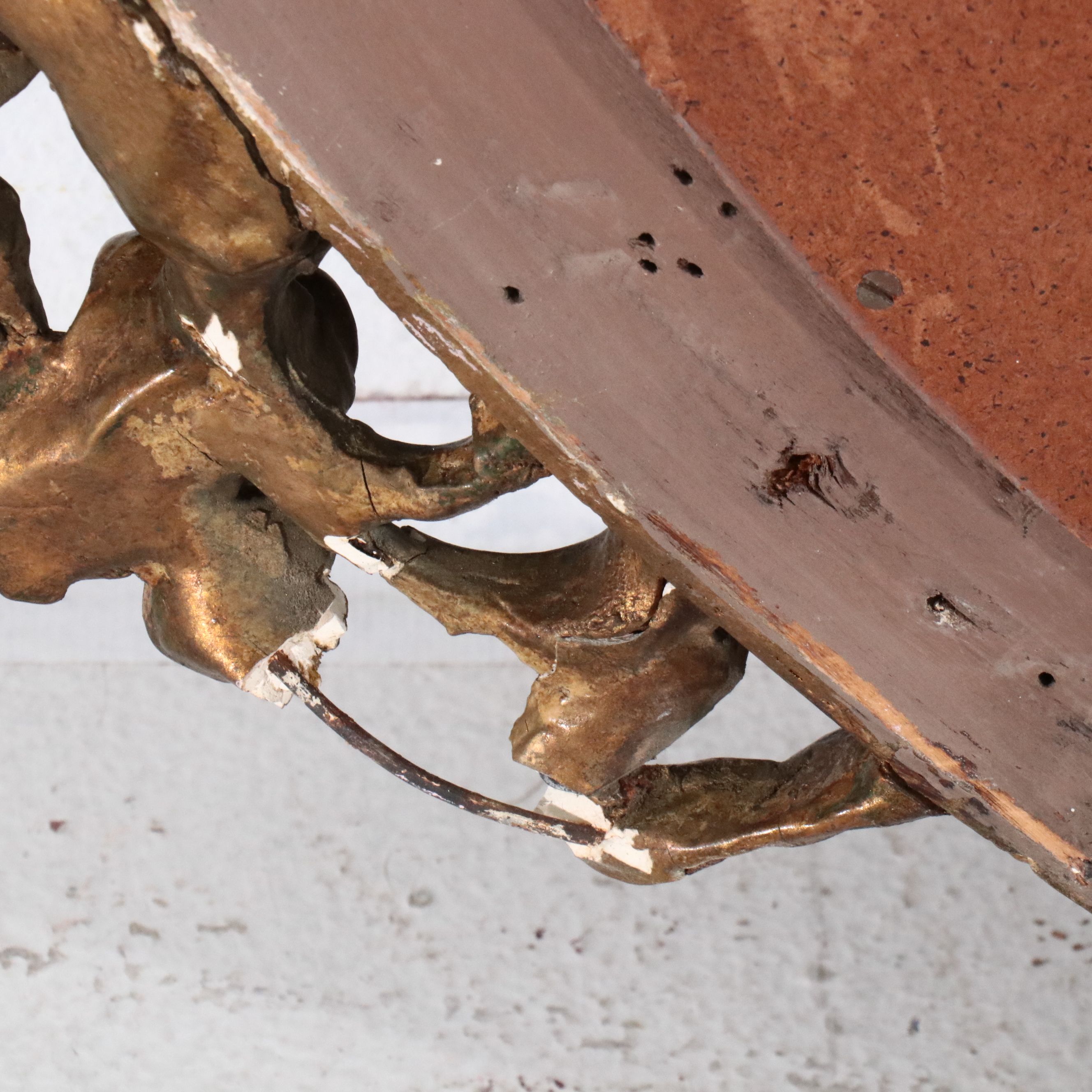 Napoleon III Carved Giltwood Oval Marginal Mirror, Late 19th Century