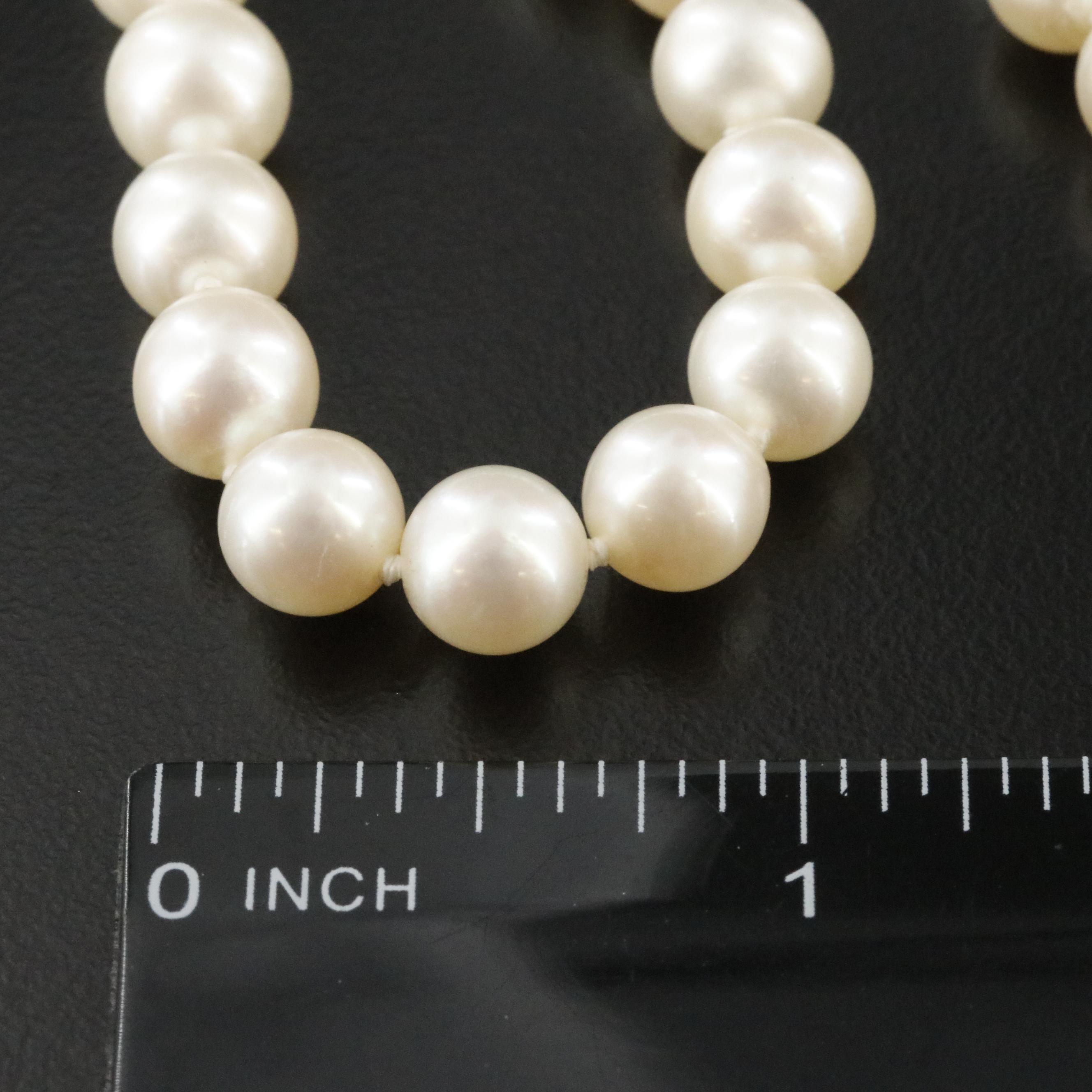 Pearl Necklace with Sterling Clasp