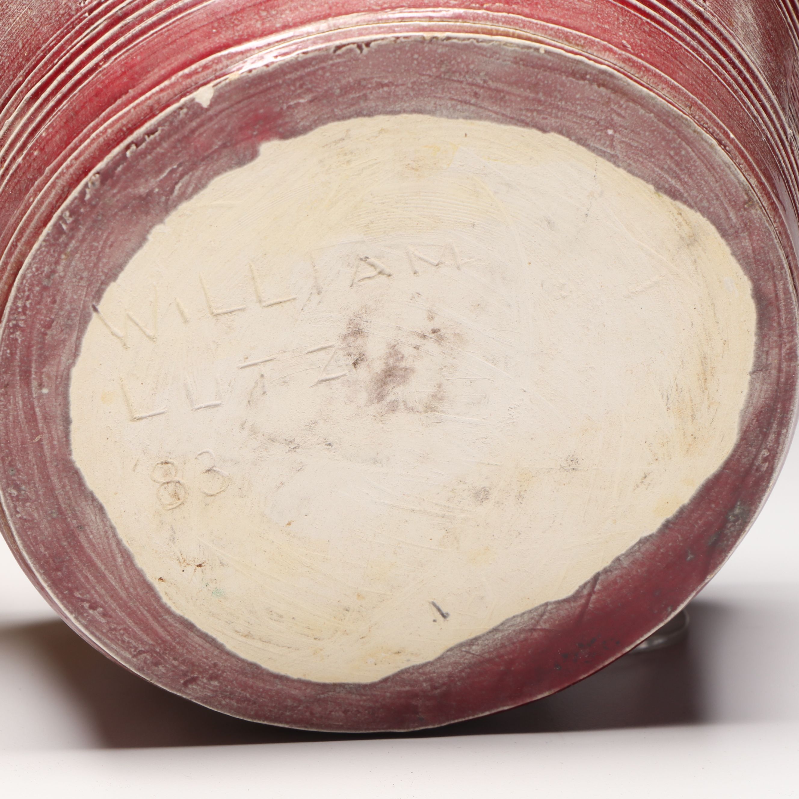 William Lutz Art Pottery Stoneware Vases and Bowls