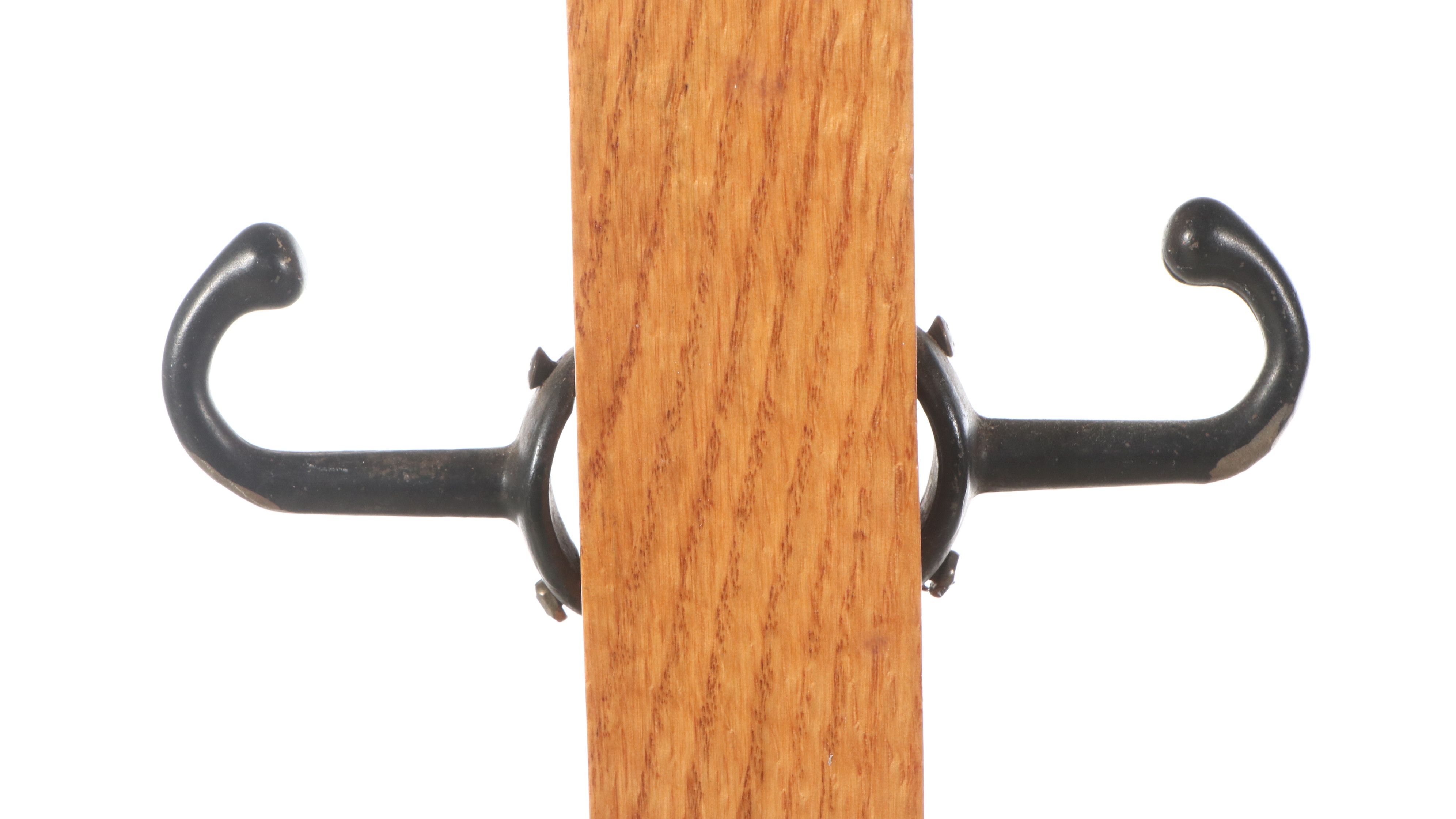 Art Deco Style Oak Coat Racks, Early to Mid-20th Century