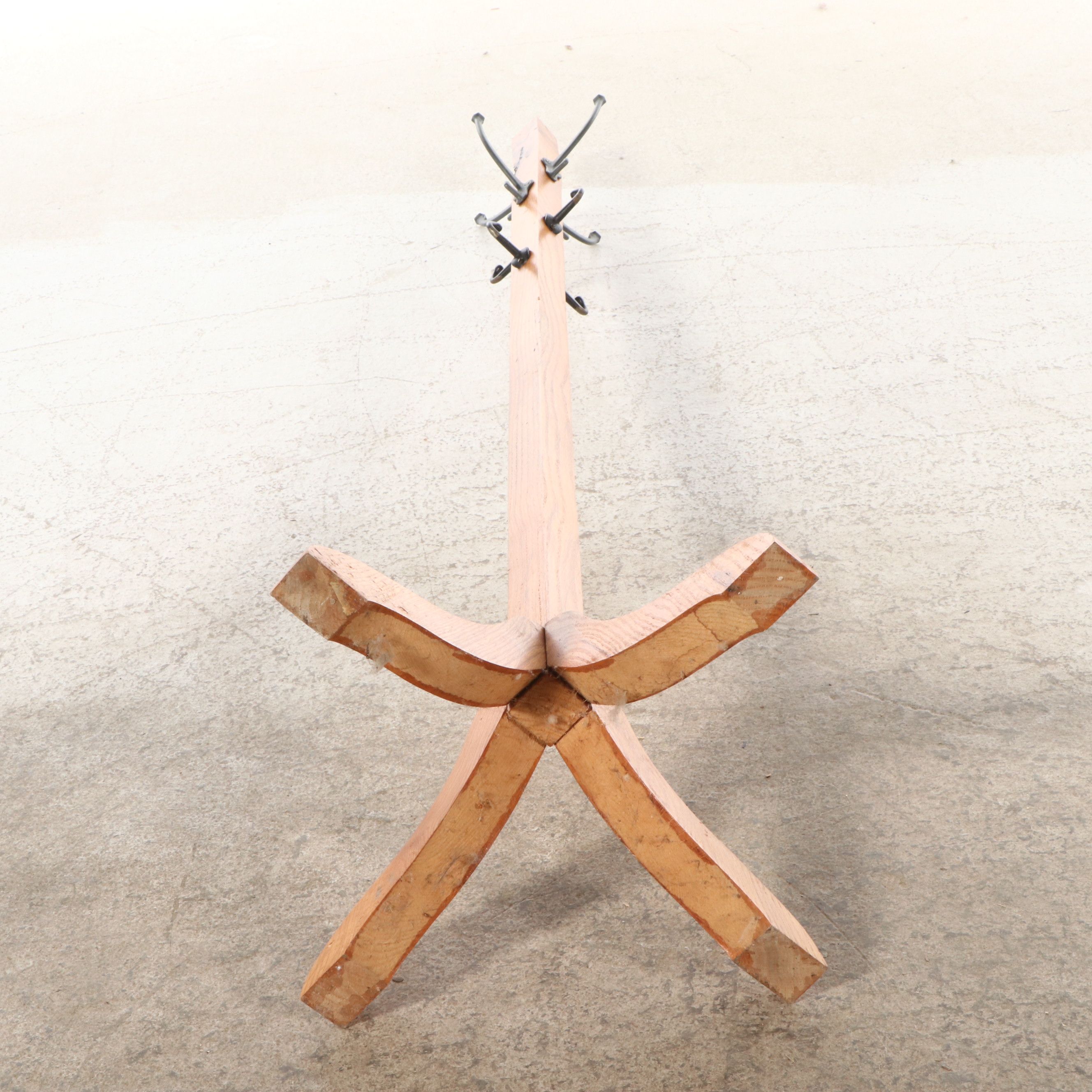 Art Deco Style Oak Coat Racks, Early to Mid-20th Century