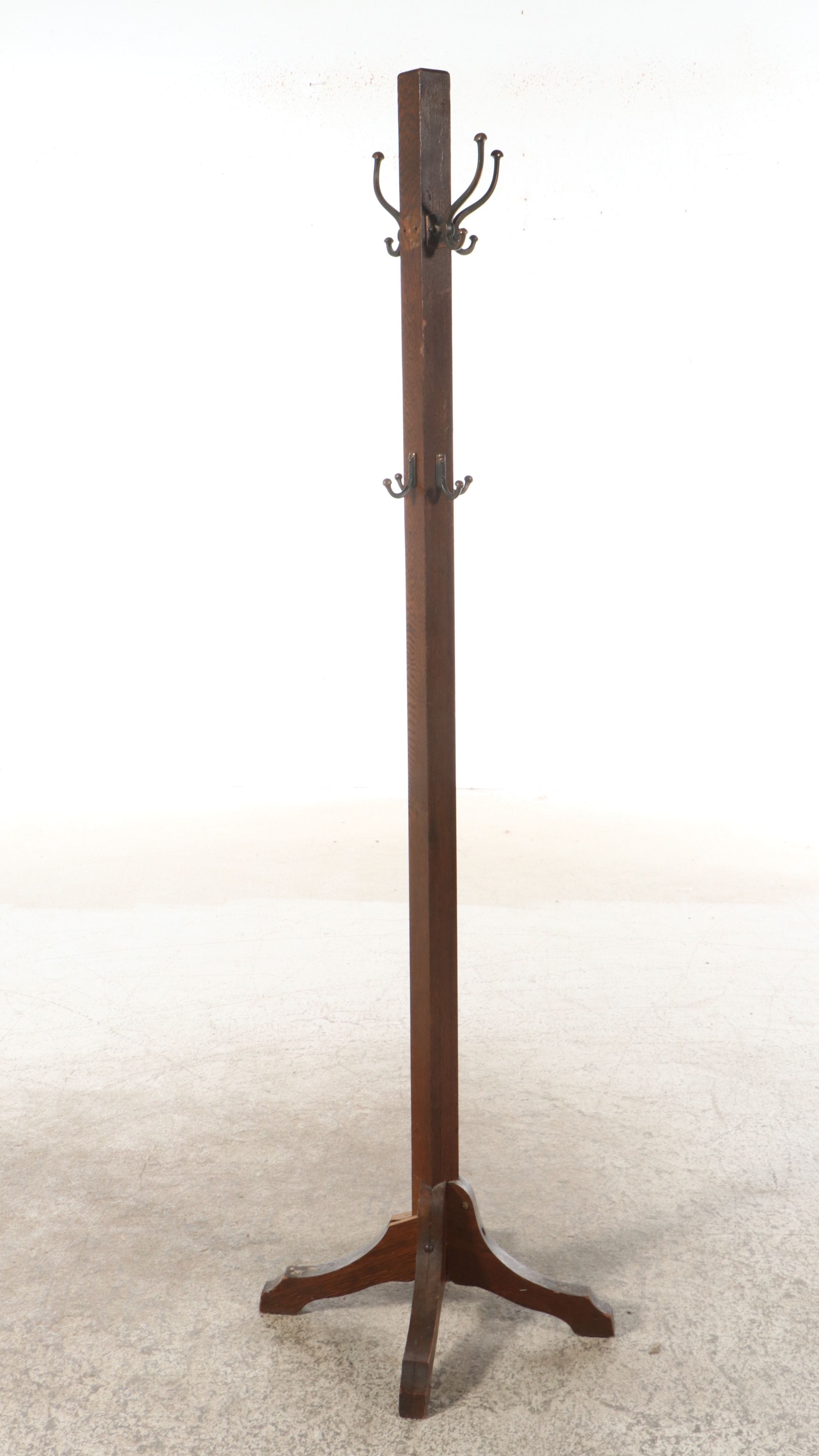 Art Deco Style Oak Coat Racks, Early to Mid-20th Century