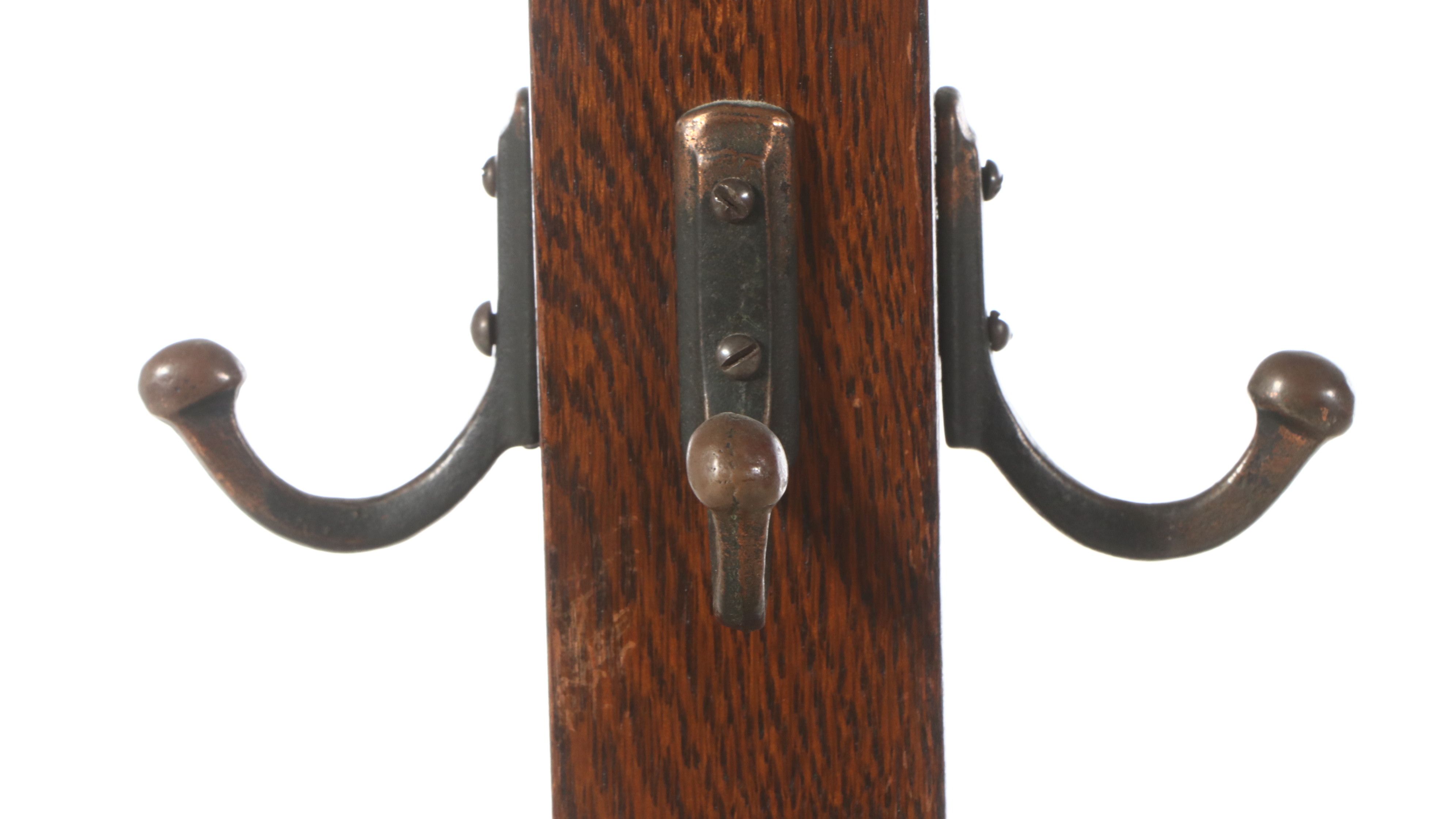 Art Deco Style Oak Coat Racks, Early to Mid-20th Century