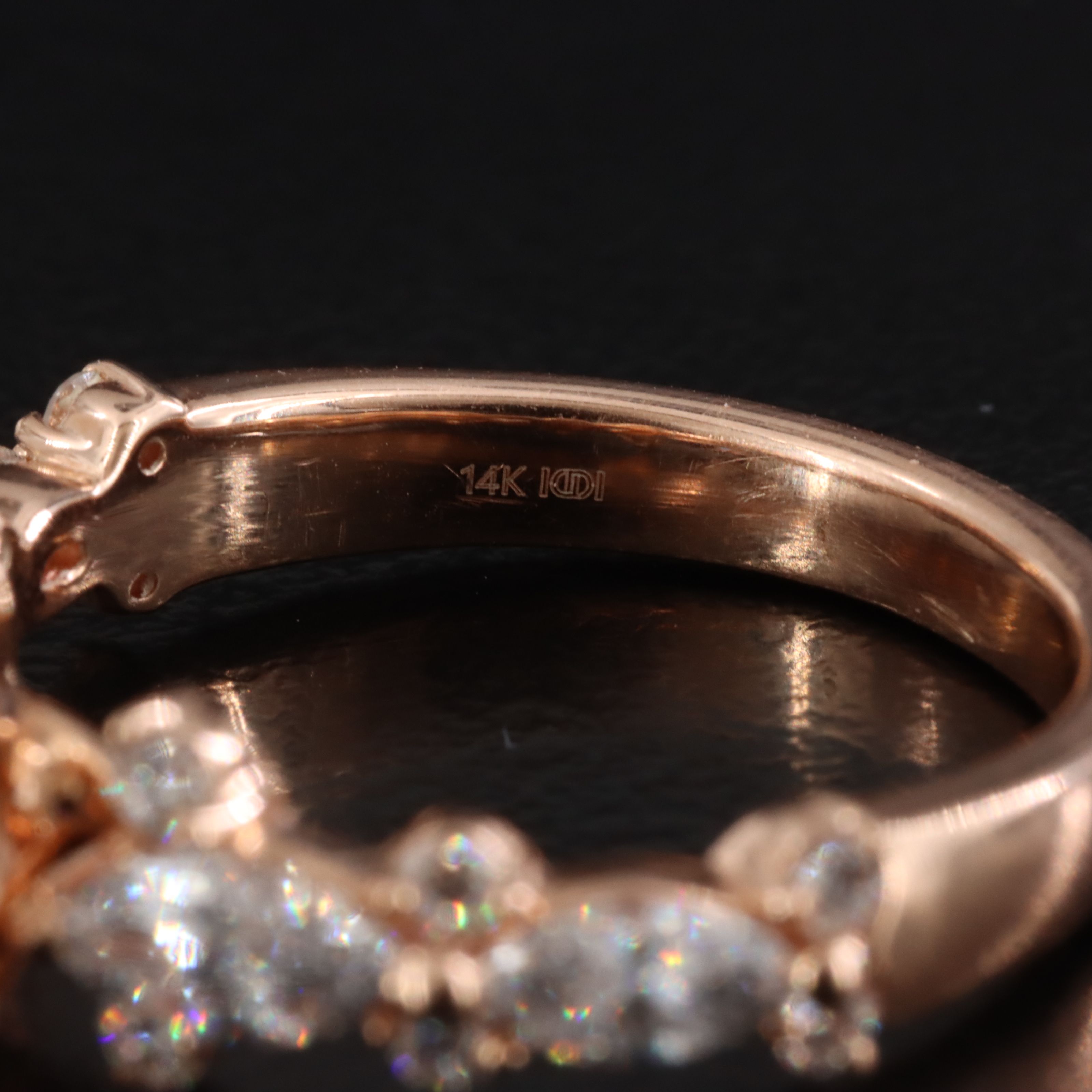 14K Rose Gold 2.56 CTW Lab Grown Diamond Ring with Online IGI Report