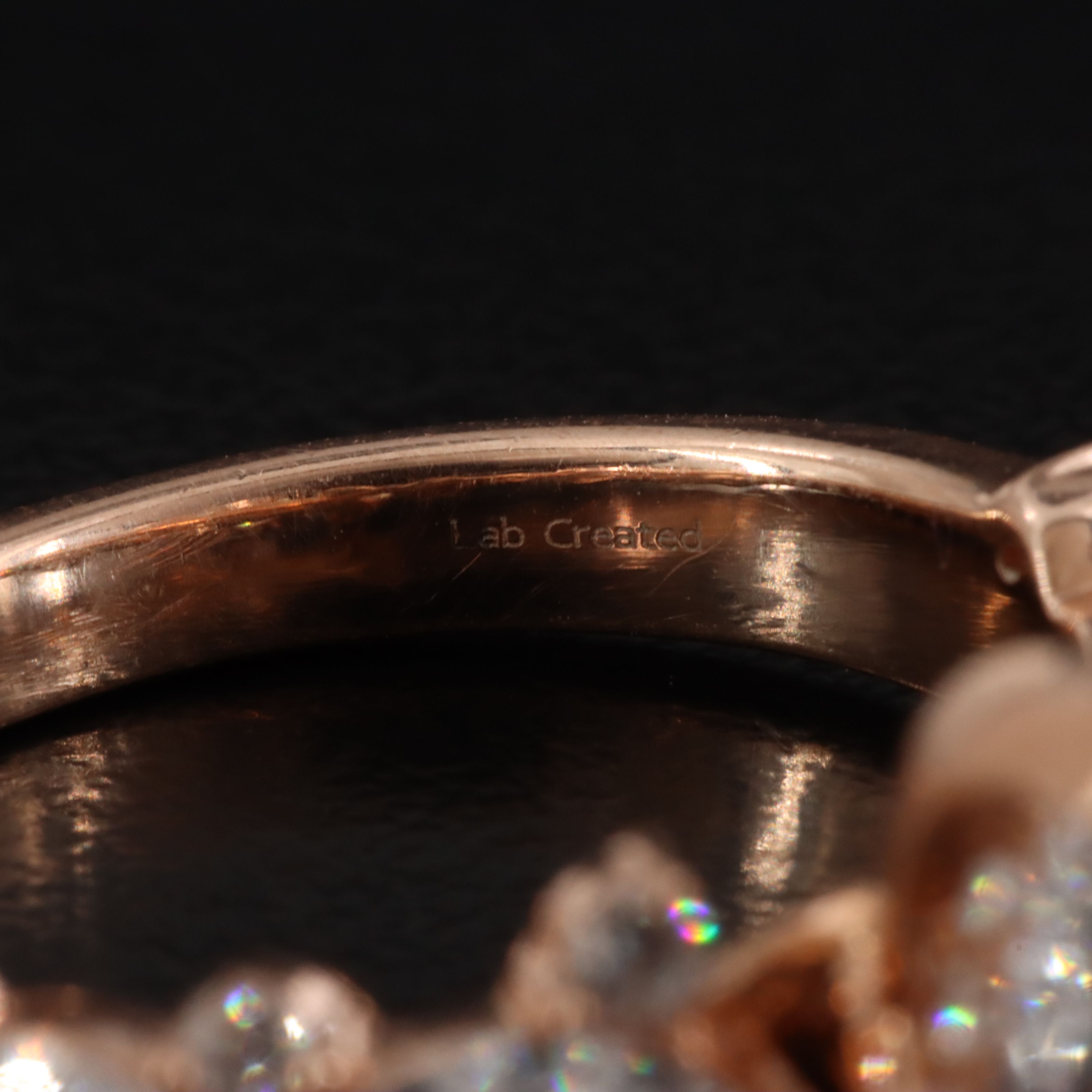 14K Rose Gold 2.56 CTW Lab Grown Diamond Ring with Online IGI Report