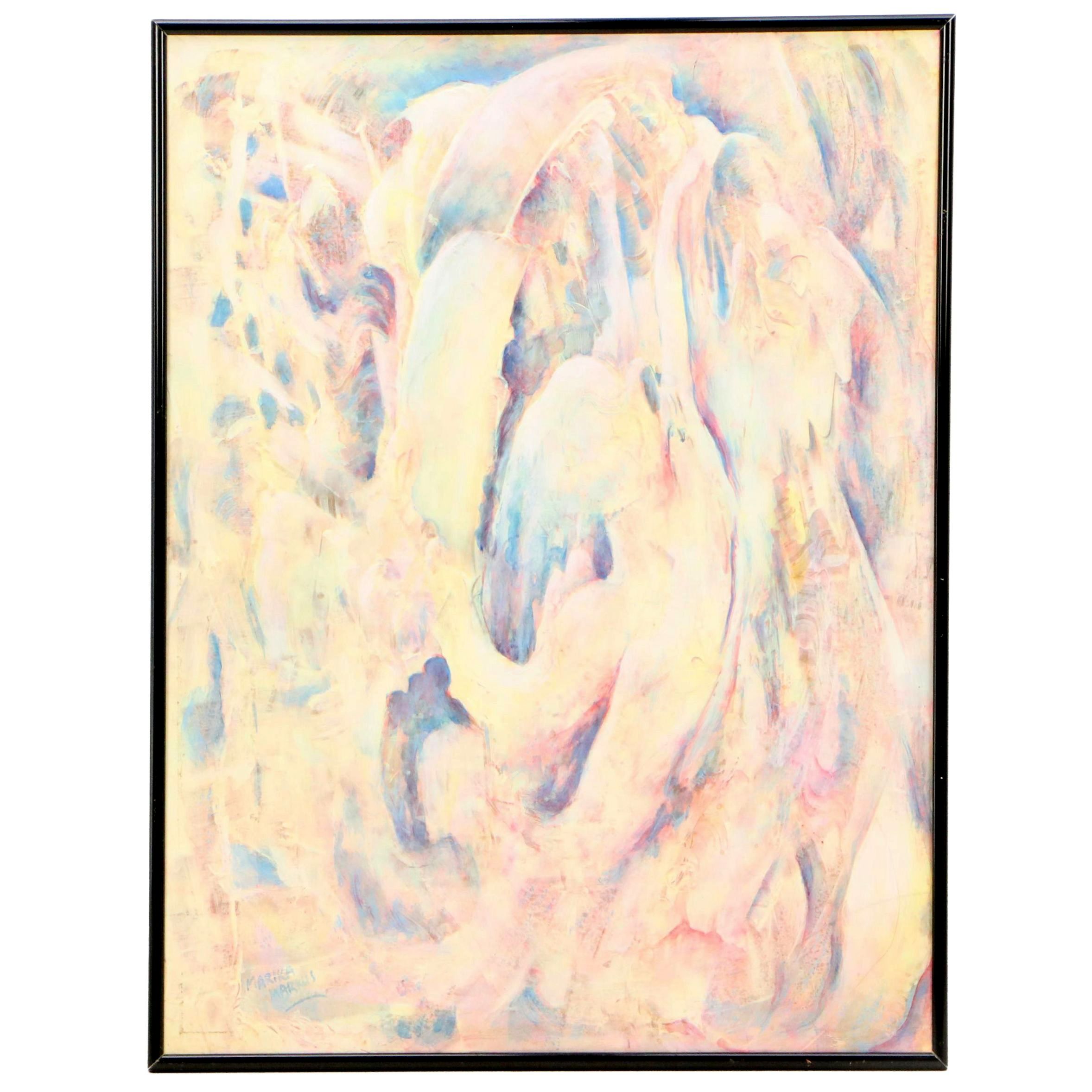 Marika Markus Abstract Expressionistic Oil Painting