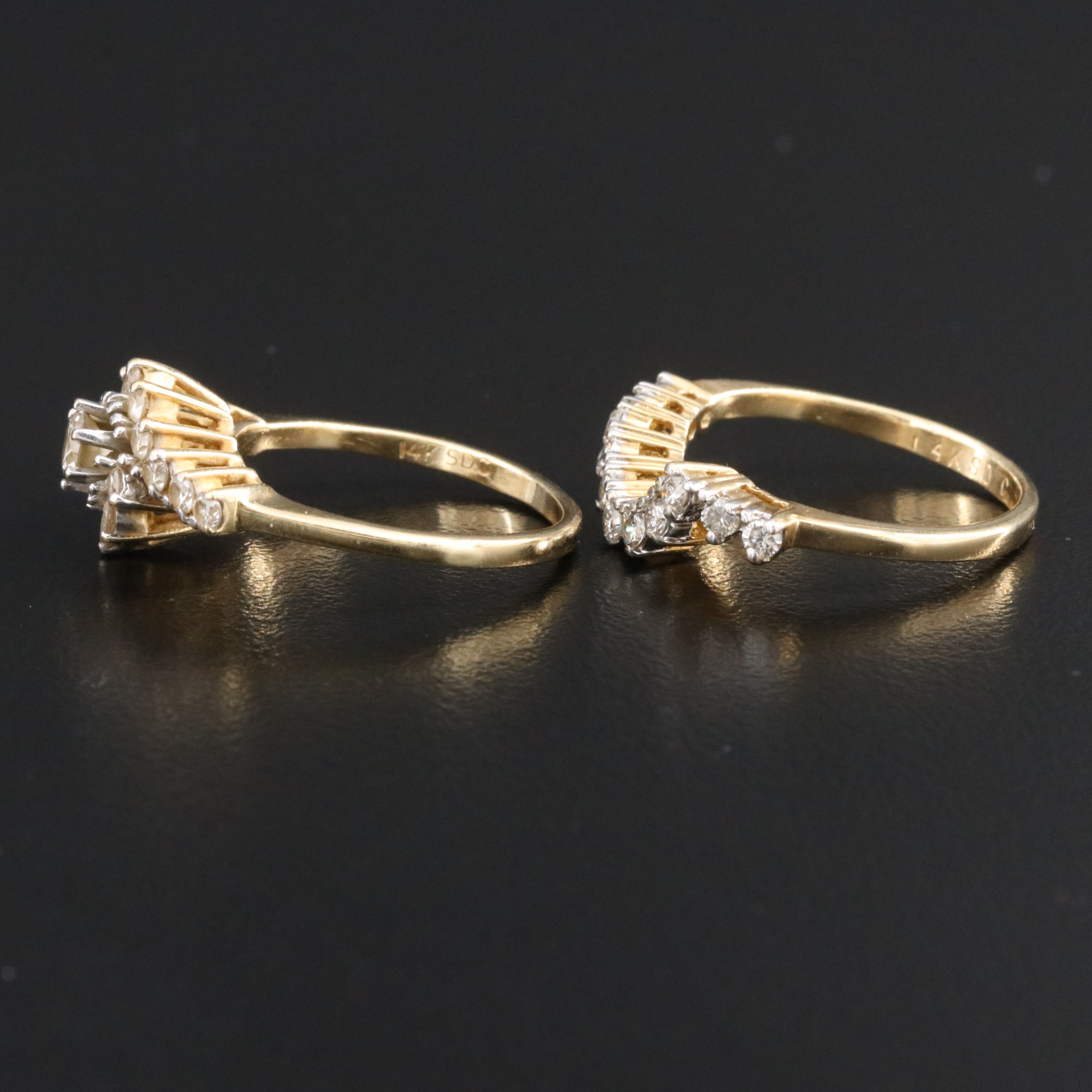 14K 1.00 CTW Diamond Ring Set