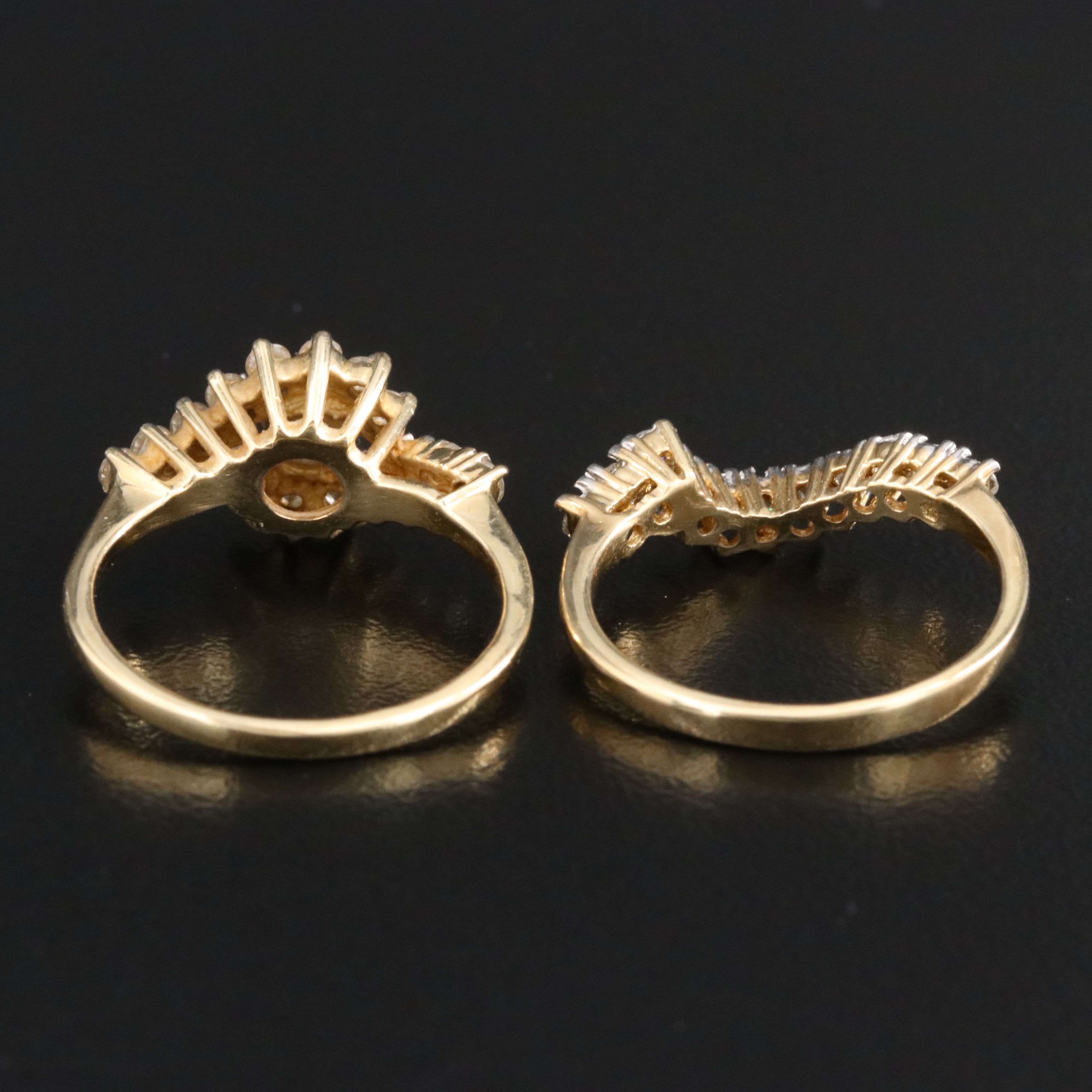 14K 1.00 CTW Diamond Ring Set