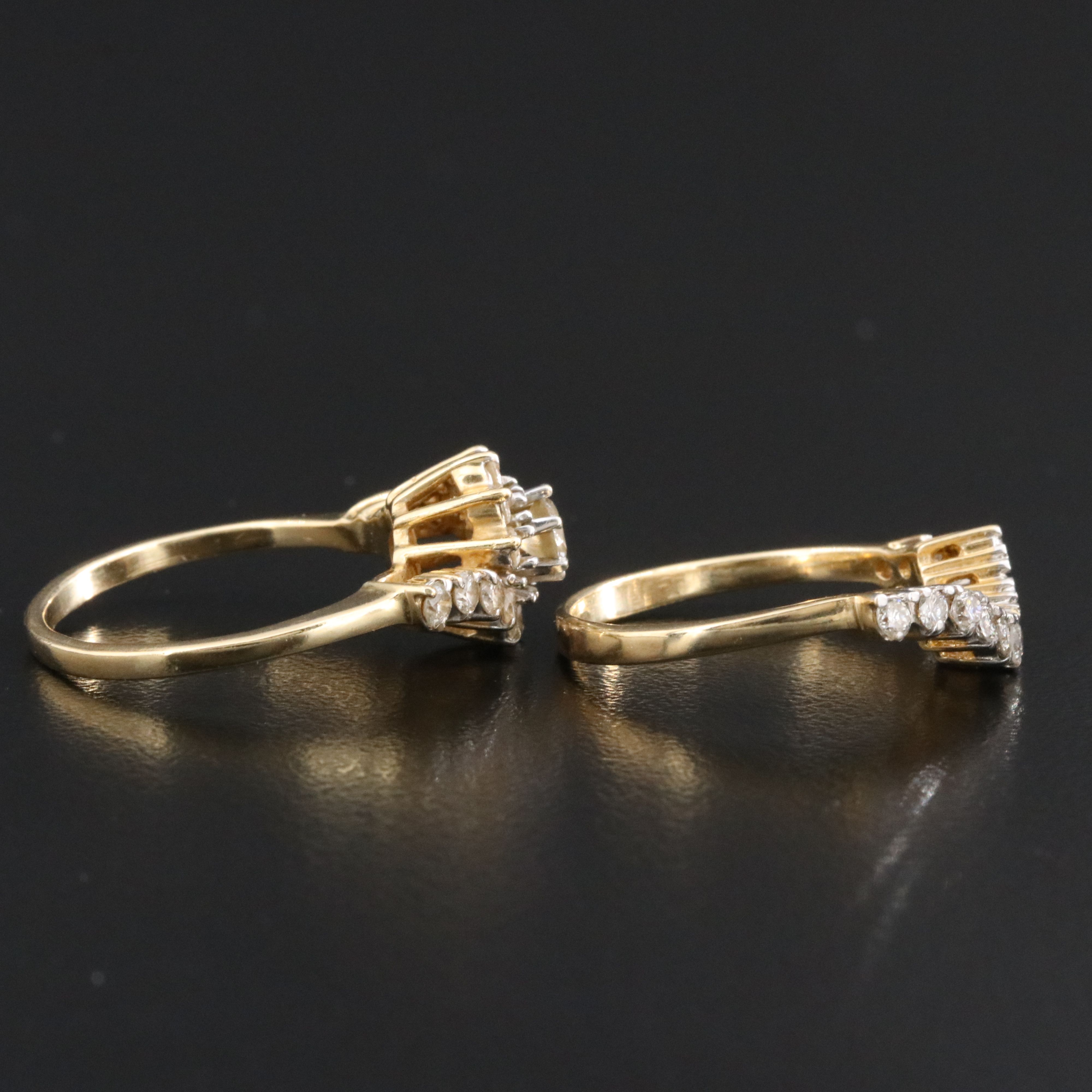 14K 1.00 CTW Diamond Ring Set