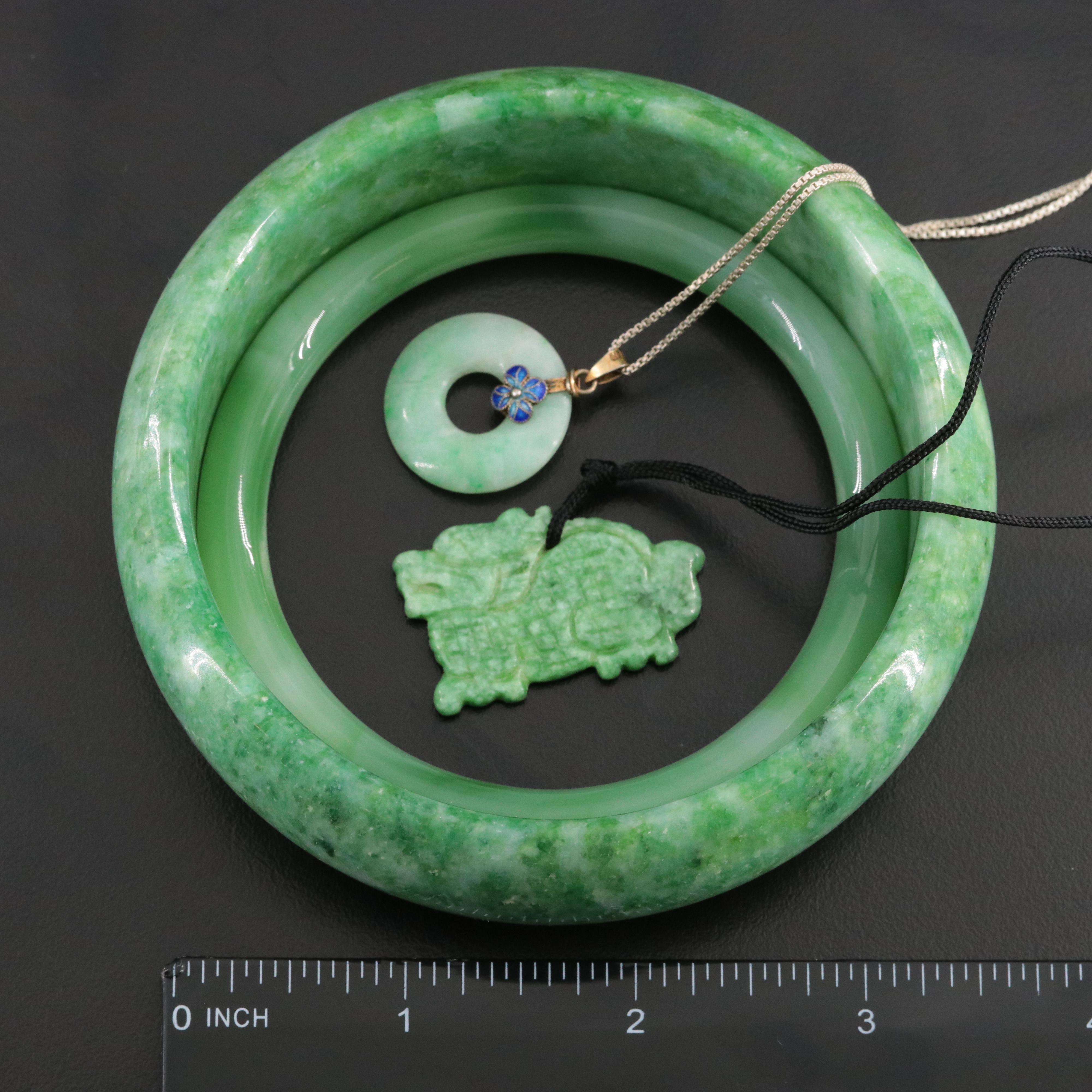 Sterling Jewelry Collection Including Jadeite and Turquoise