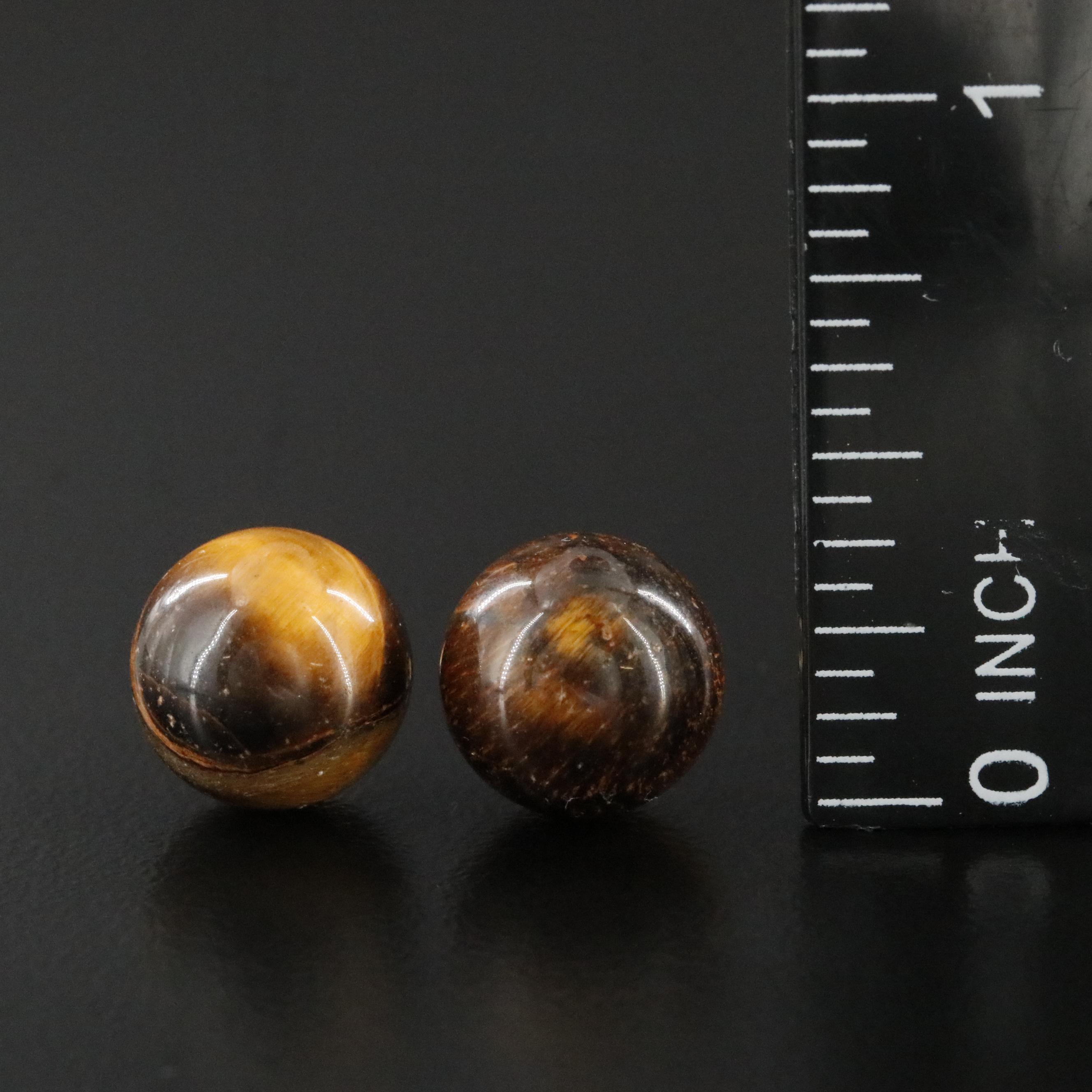 10K Tiger's Eye Earrings