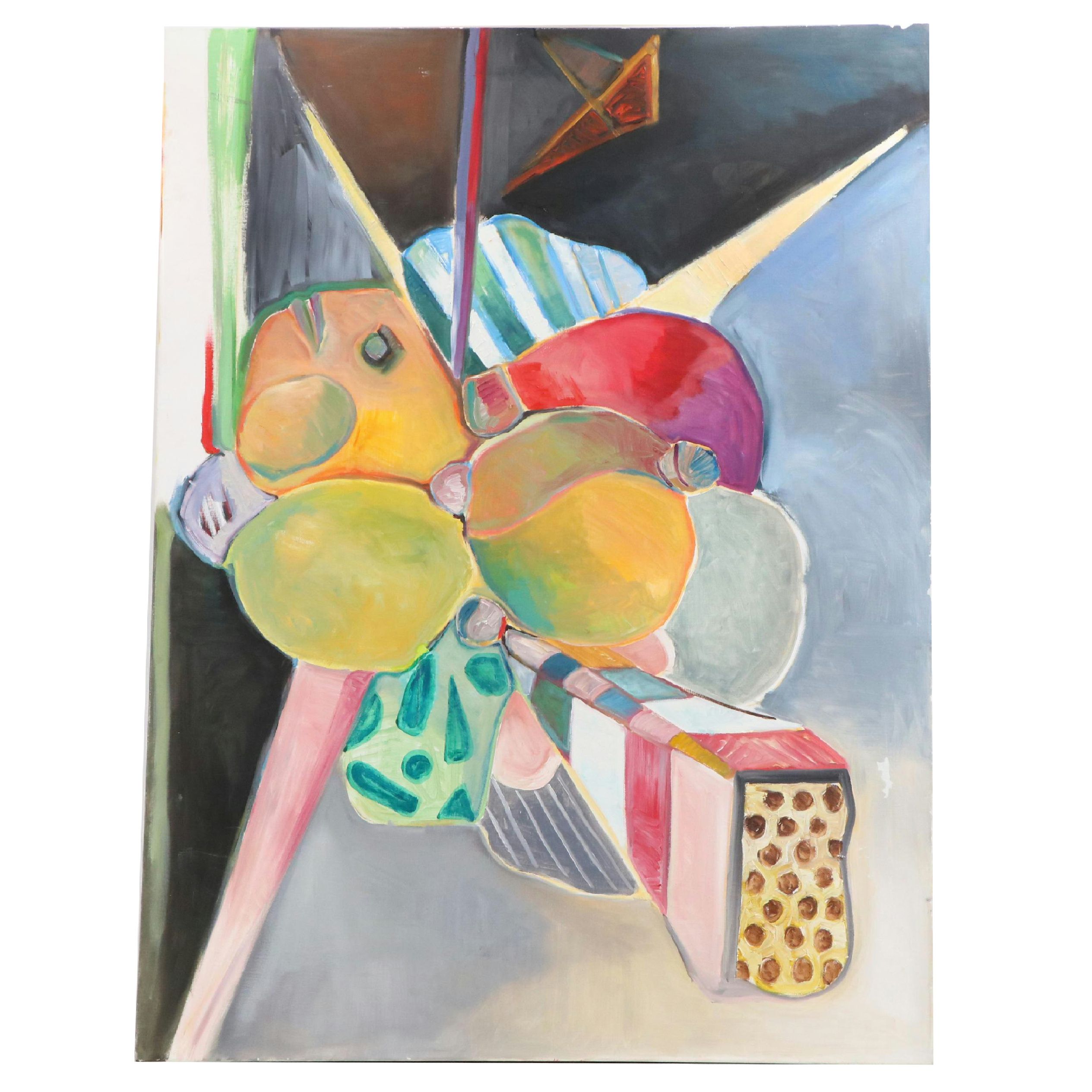 Abstract Non-Objective Oil Painting