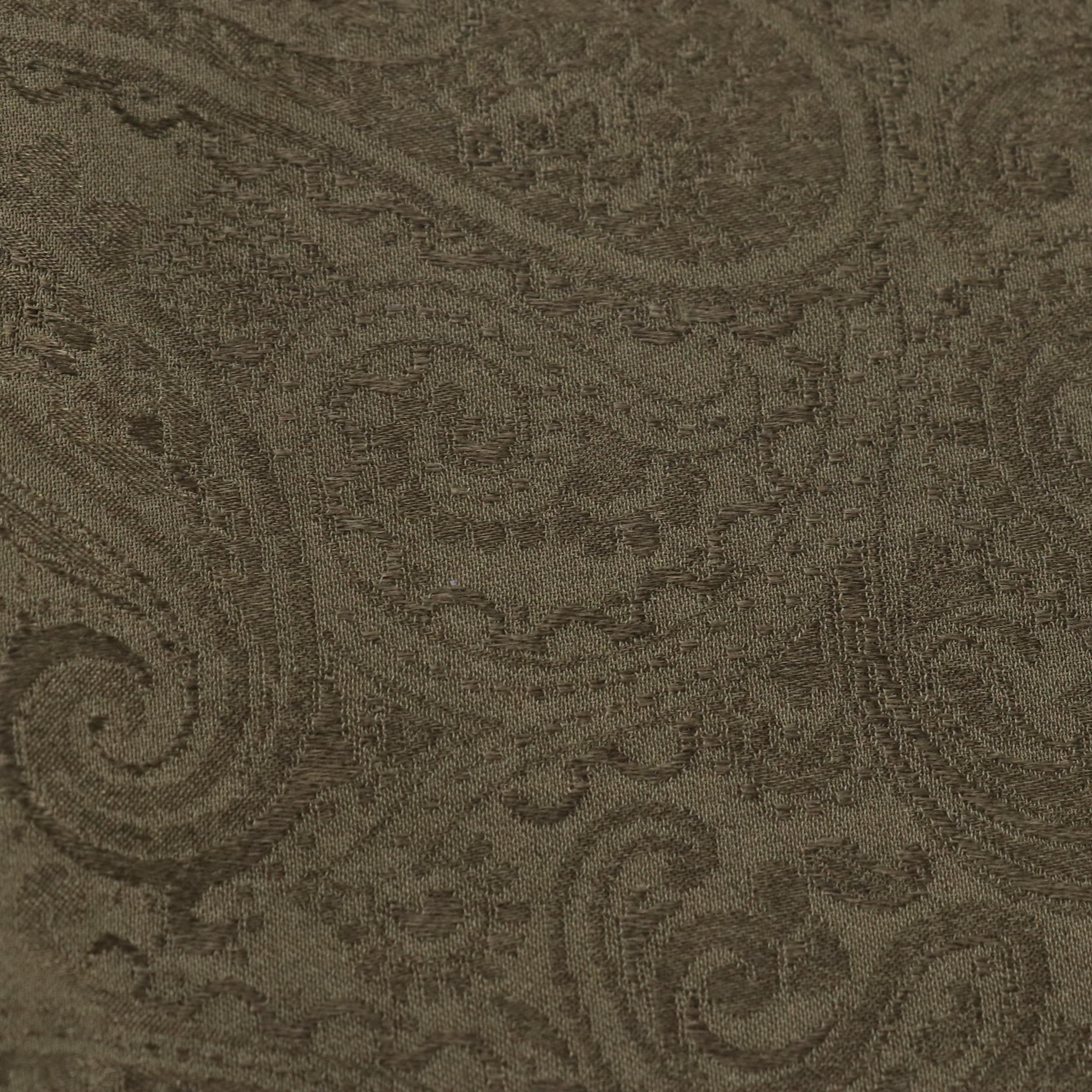 Chanel Rue Cambon Chain Motif Scarf in Olive Green Paisley Jacquard Silk