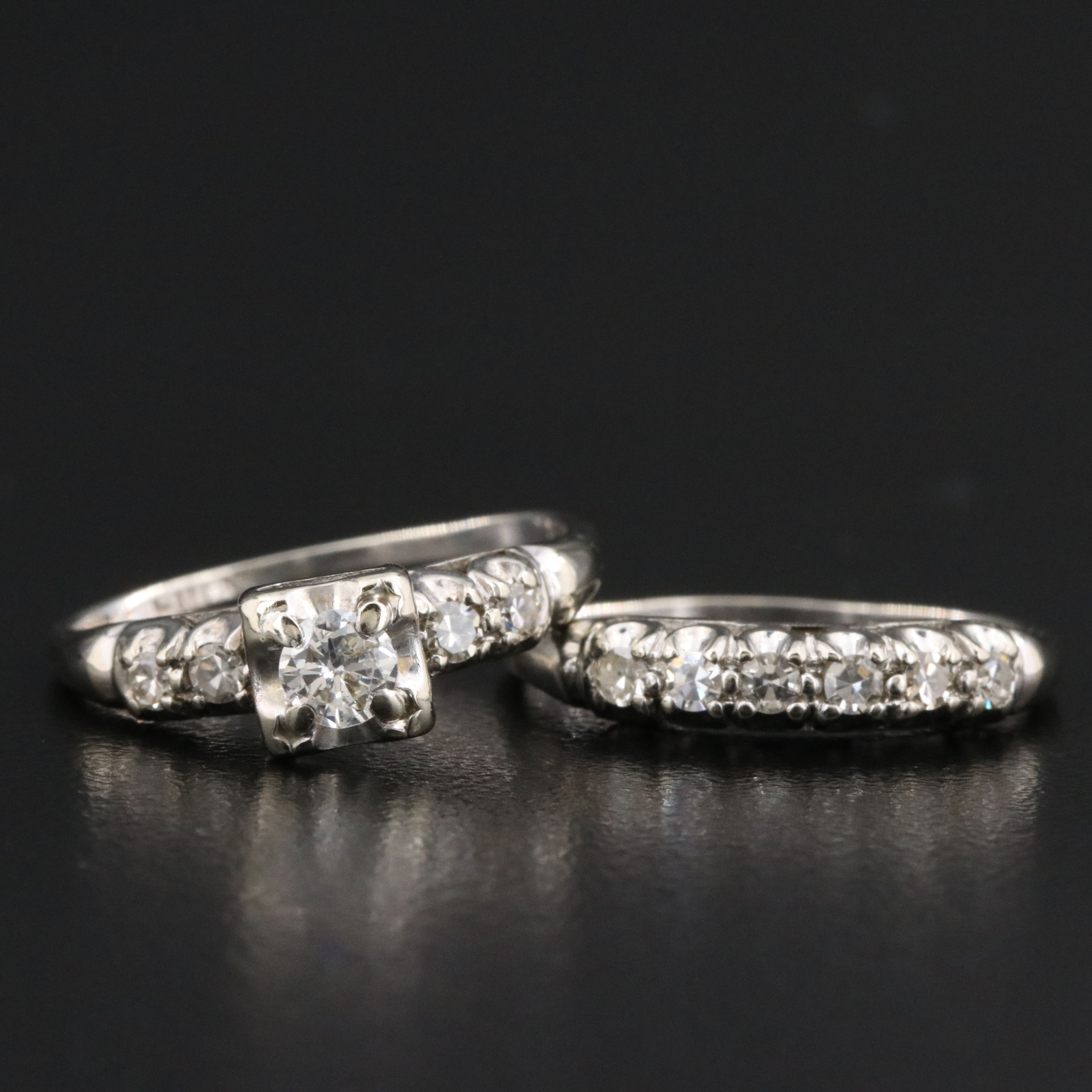 14K 0.50 CTW Diamond Ring Set