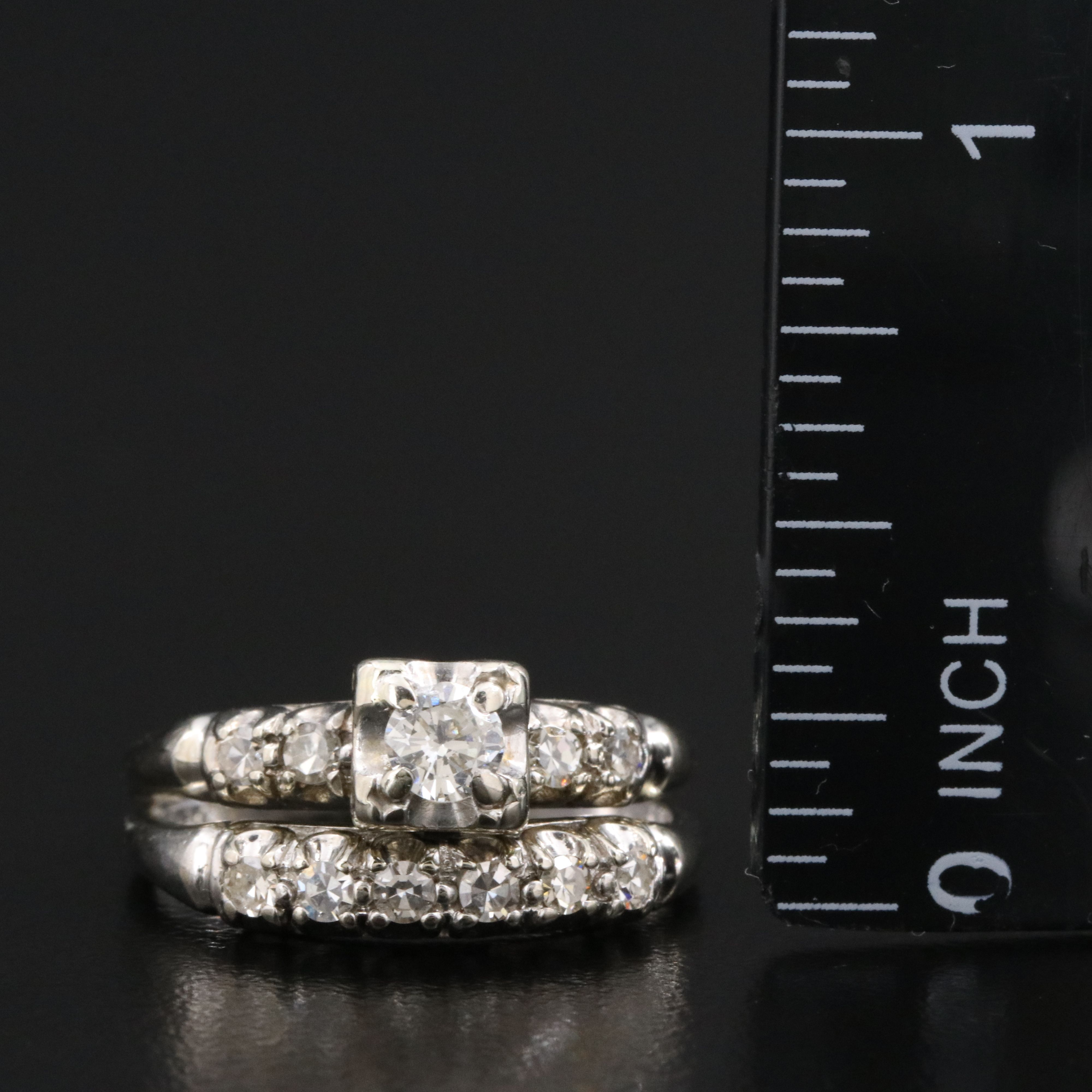 14K 0.50 CTW Diamond Ring Set