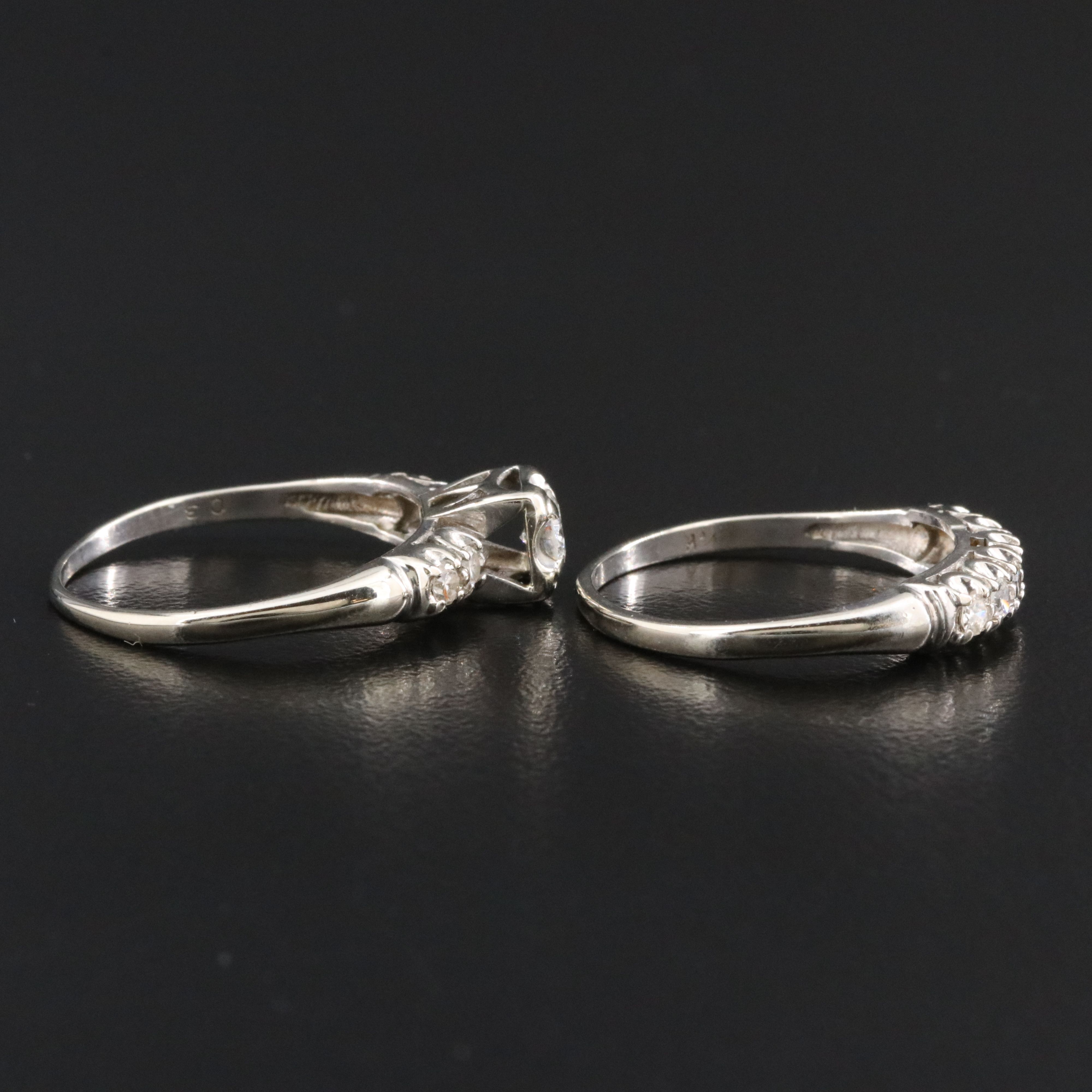 14K 0.50 CTW Diamond Ring Set