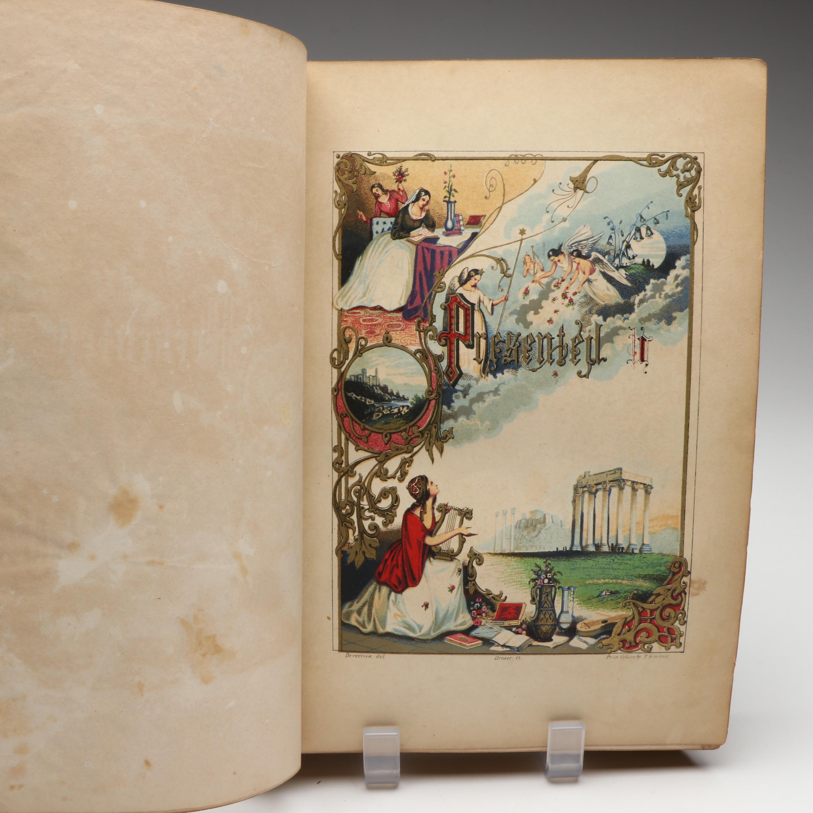 "Leaflets of Memory" Illuminated Annual by Reynell Coates, 1850