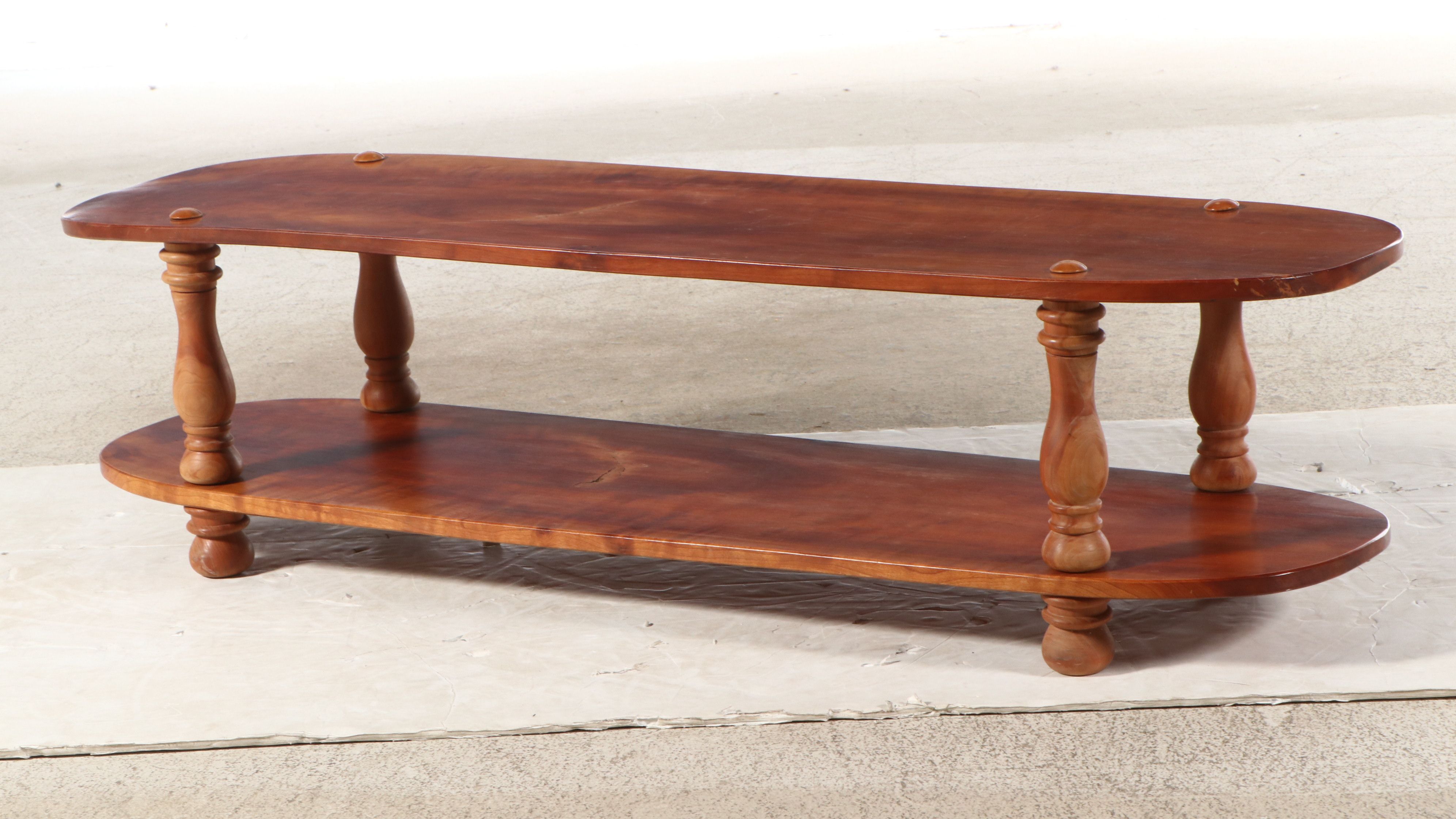 Colonial Style Two-Tiered Cherry Coffee Table