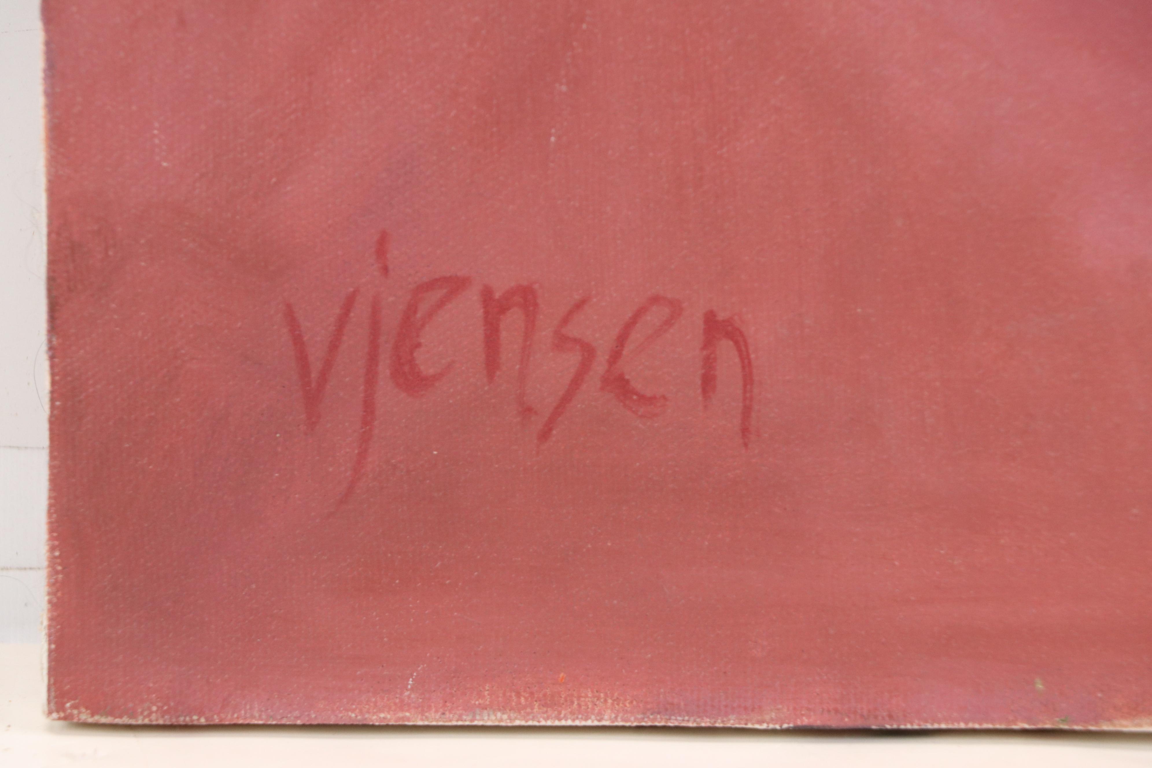 Victoria Jensen Figurative Oil Painting of Reclining Nude in Repose