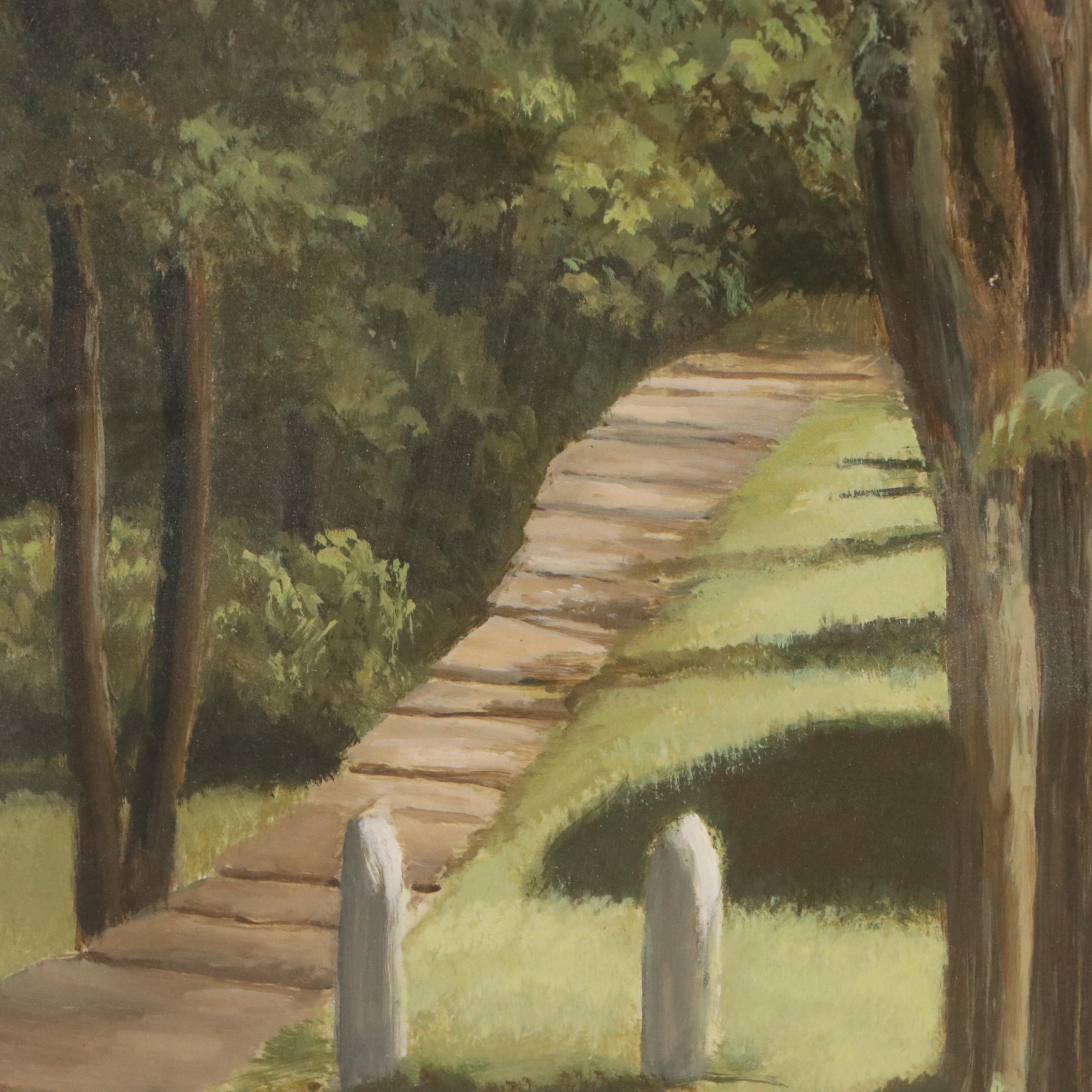 Constance Coleman Richardson Oil Painting "The Summer Home," 1941