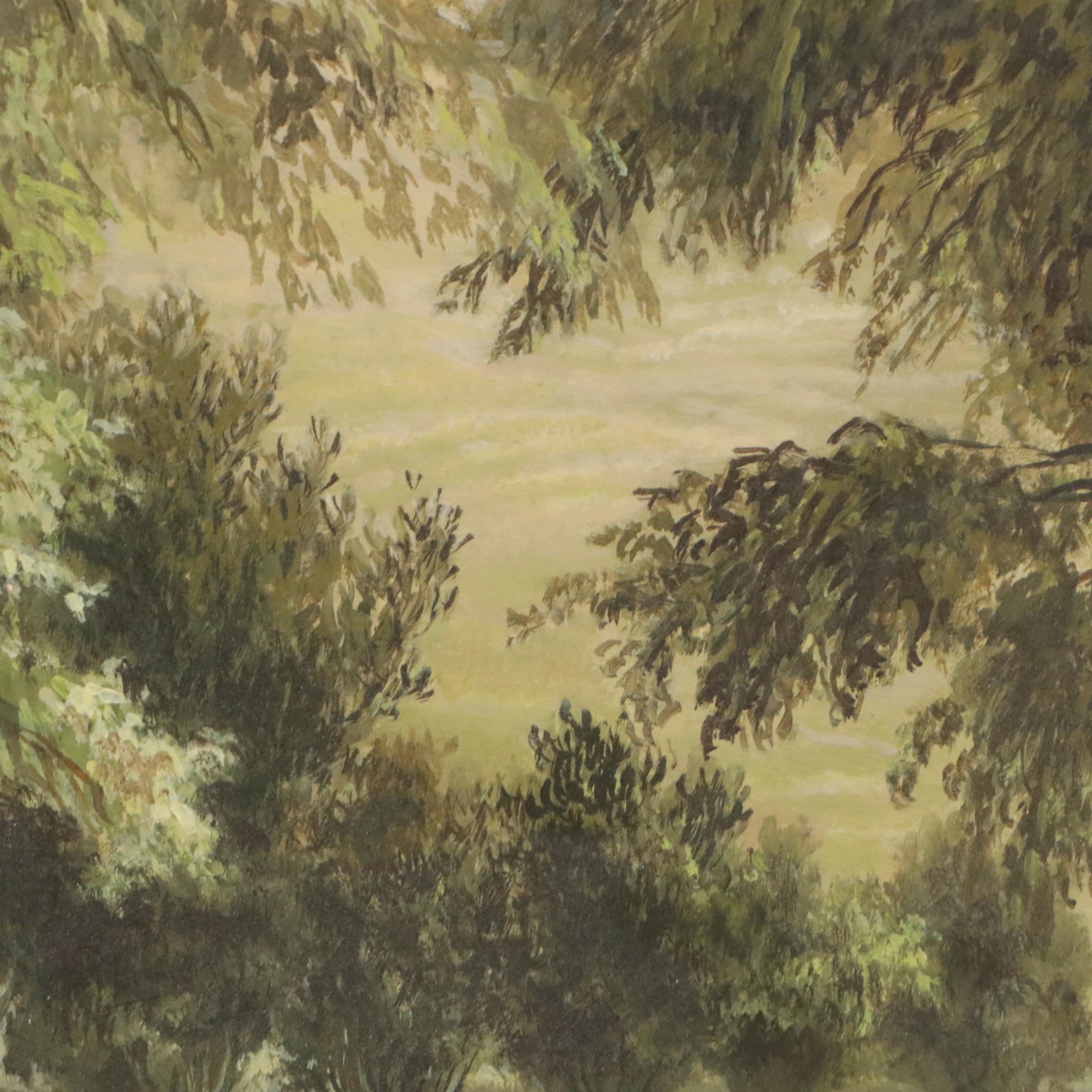 Constance Coleman Richardson Oil Painting "The Summer Home," 1941